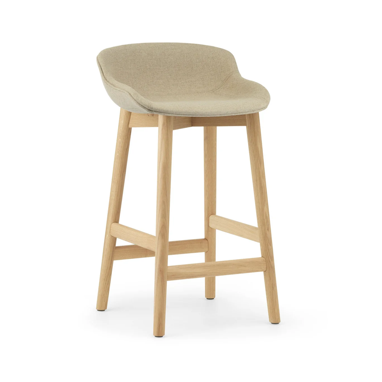 Hyg Upholstered Bar Chair with an oak base