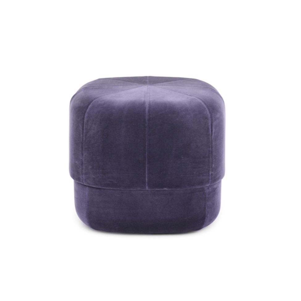 Purple circus pouf