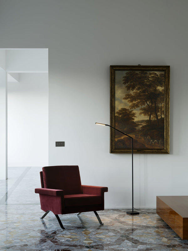 Untitled Linear Black Floor Lamp