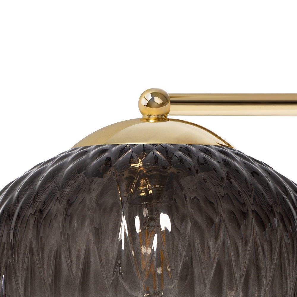 VENUS wall lamp graphite glass with gold