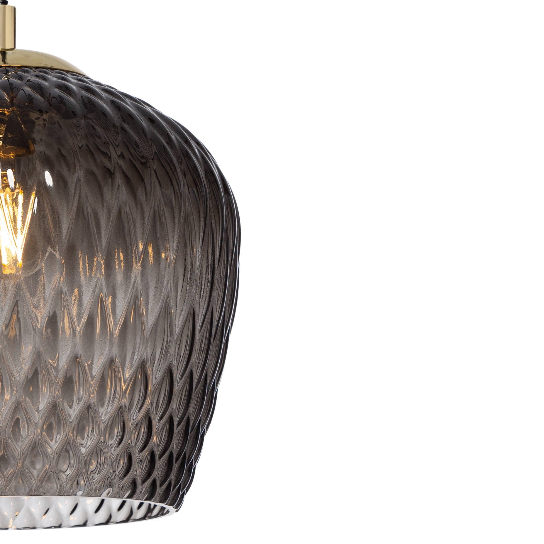 VENUS 3 graphite pendant lamp on a rail