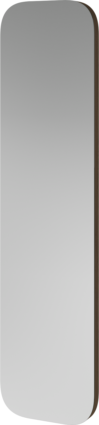 Vala rectangular mirror of dark oak veneer