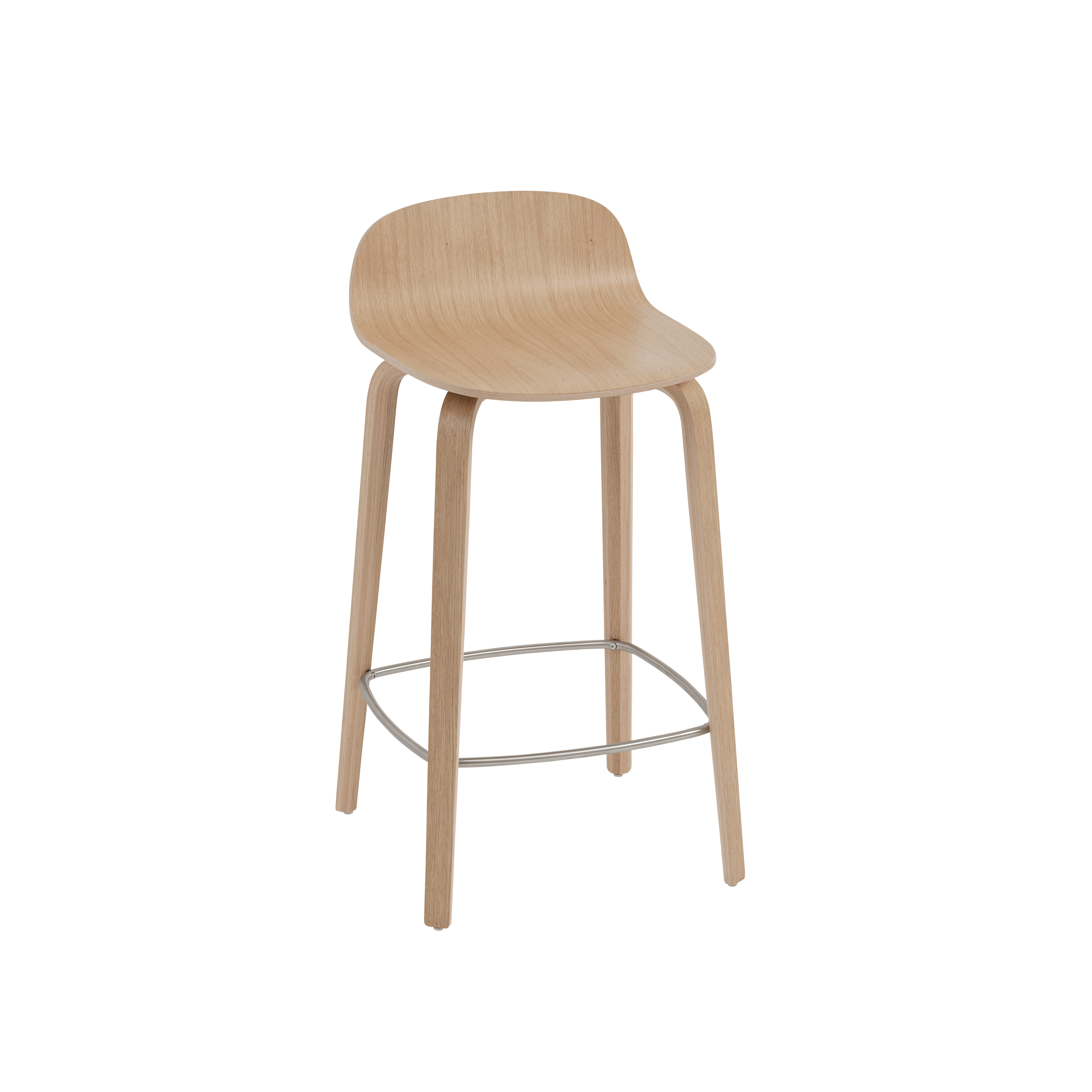 VISU Bar Stool in Oak Veneer