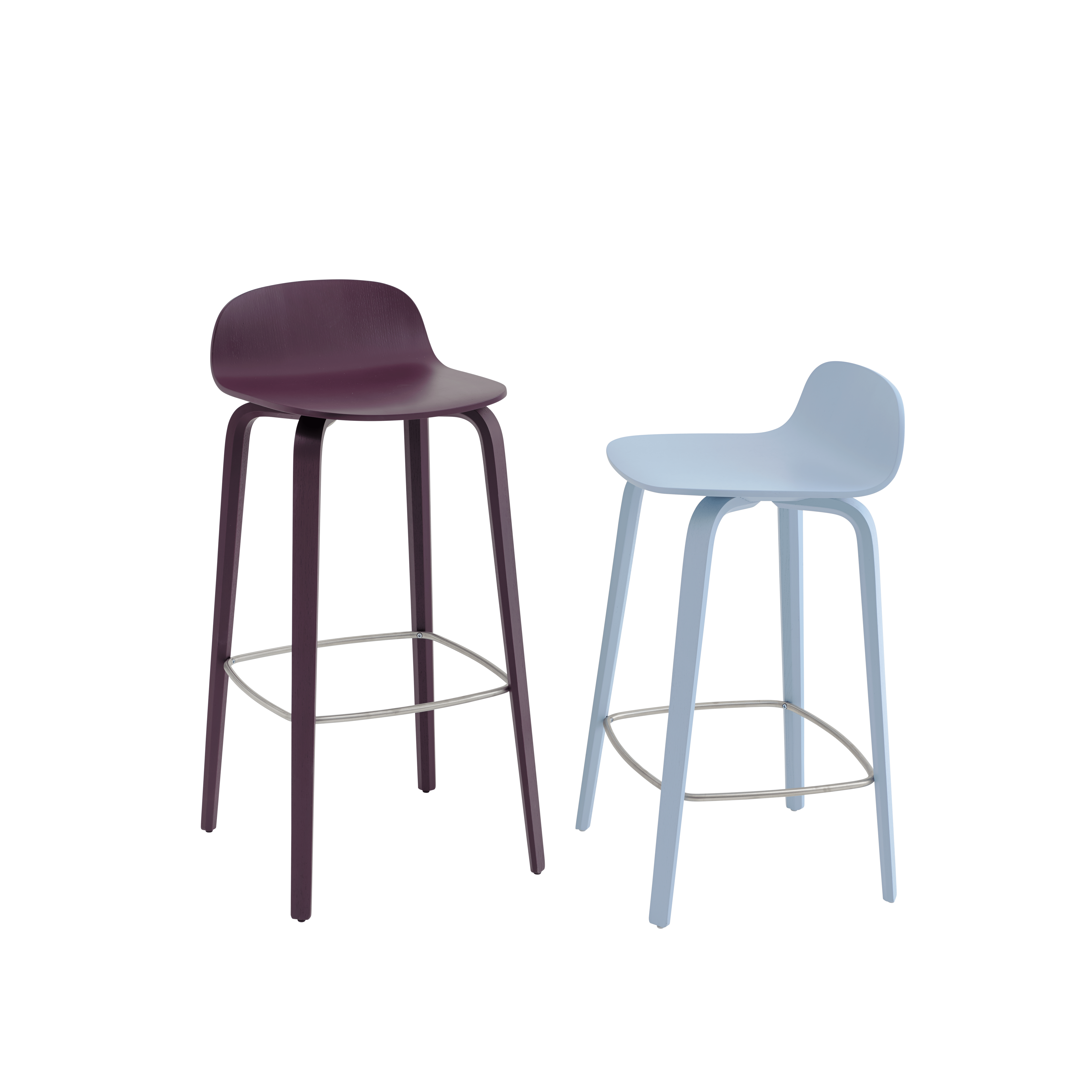 VISU Bar Stool in Plum