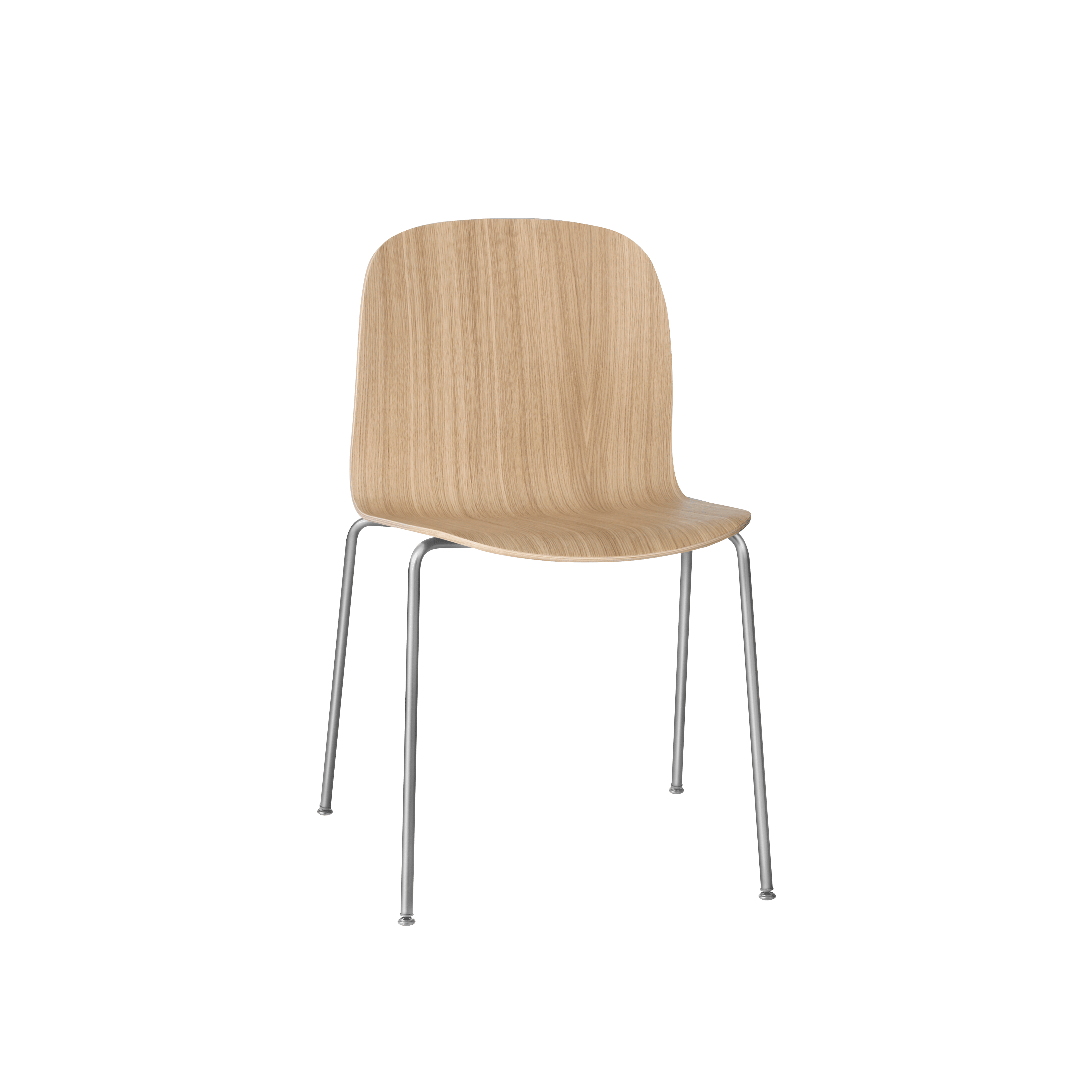 VISU Chair in Black with Steel Base