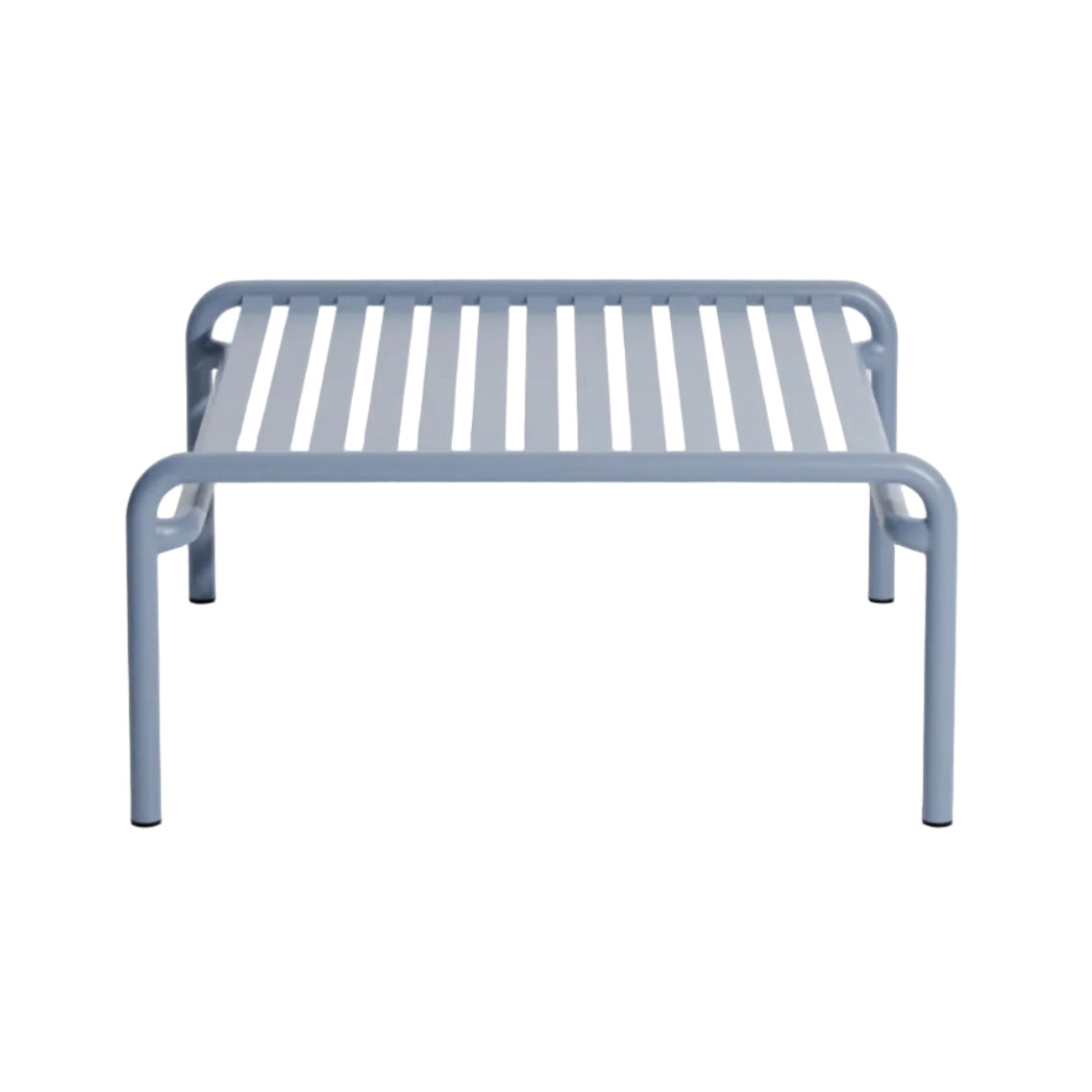 Square outdoor coffee table WEEK-END in dove blue