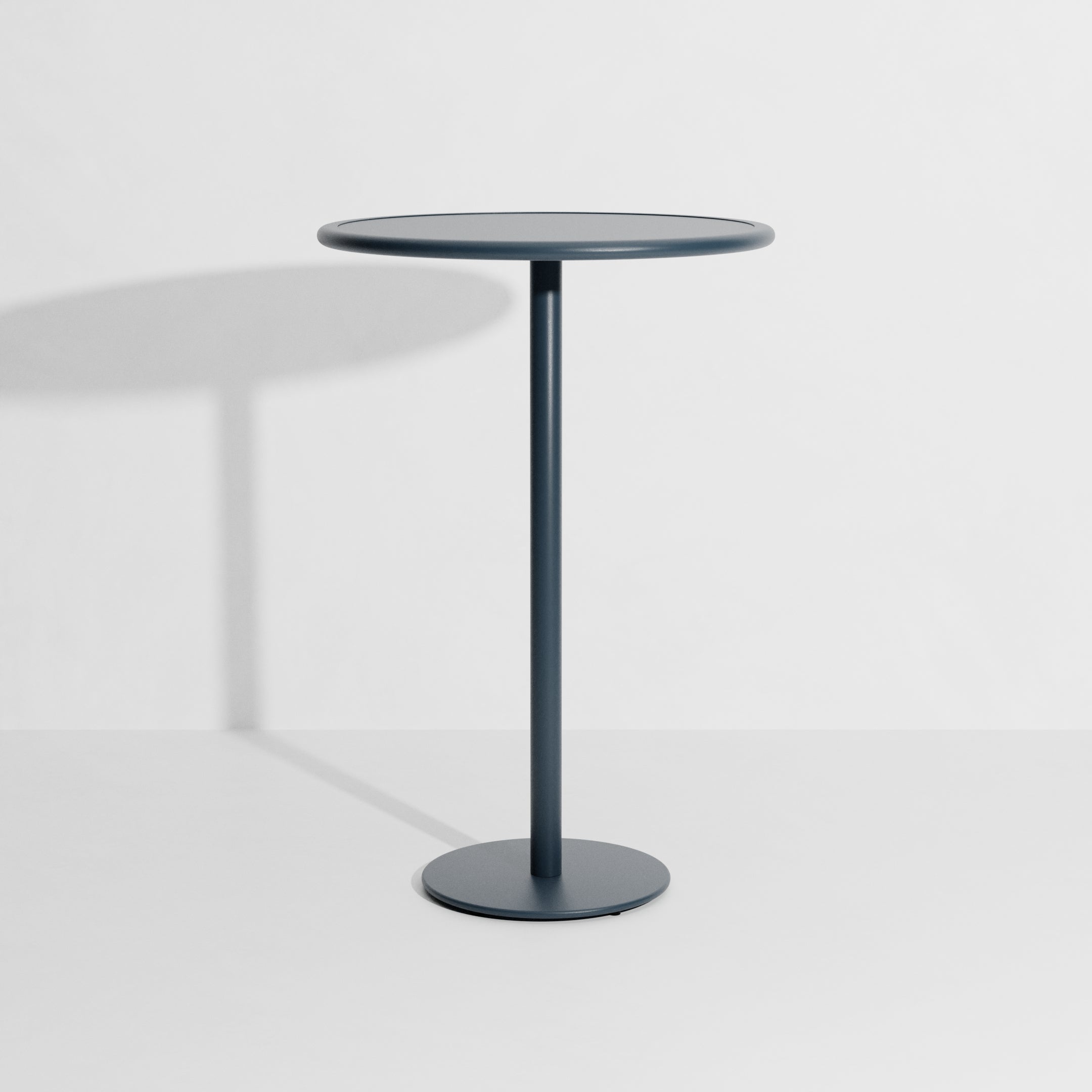 WEEK-END Round Garden Table in Gray-Blue