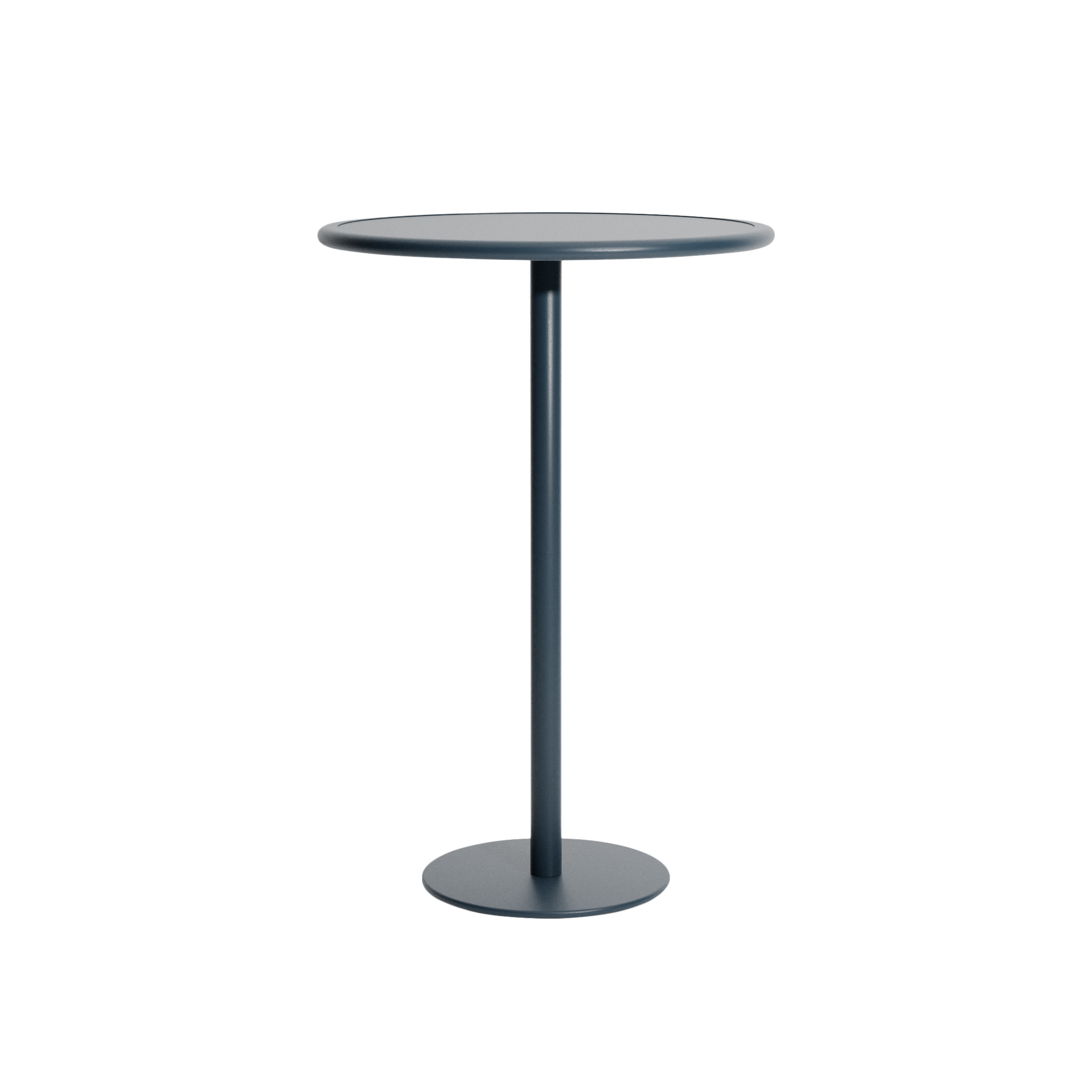 WEEK-END Round Garden Table in Gray-Blue