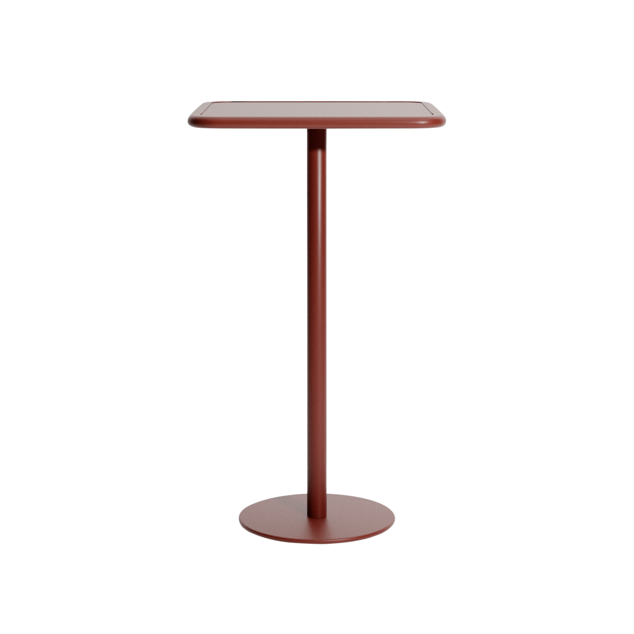 WEEK-END Square Garden Table in Red-Brown