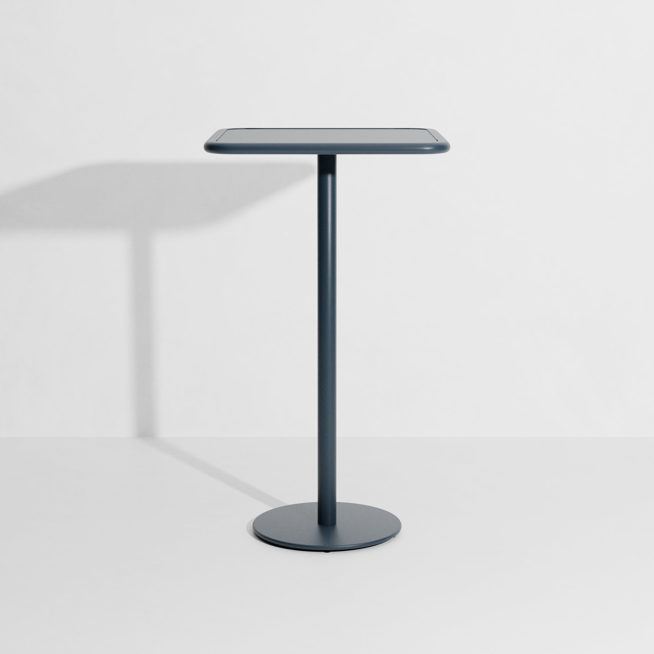 WEEK-END square garden table in gray-blue