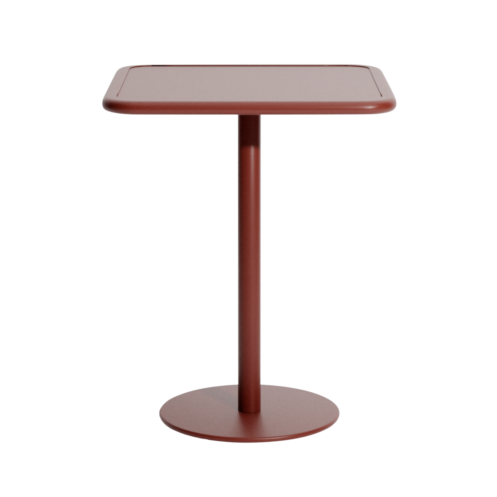 WEEK-END Square Garden Table in Red-Brown