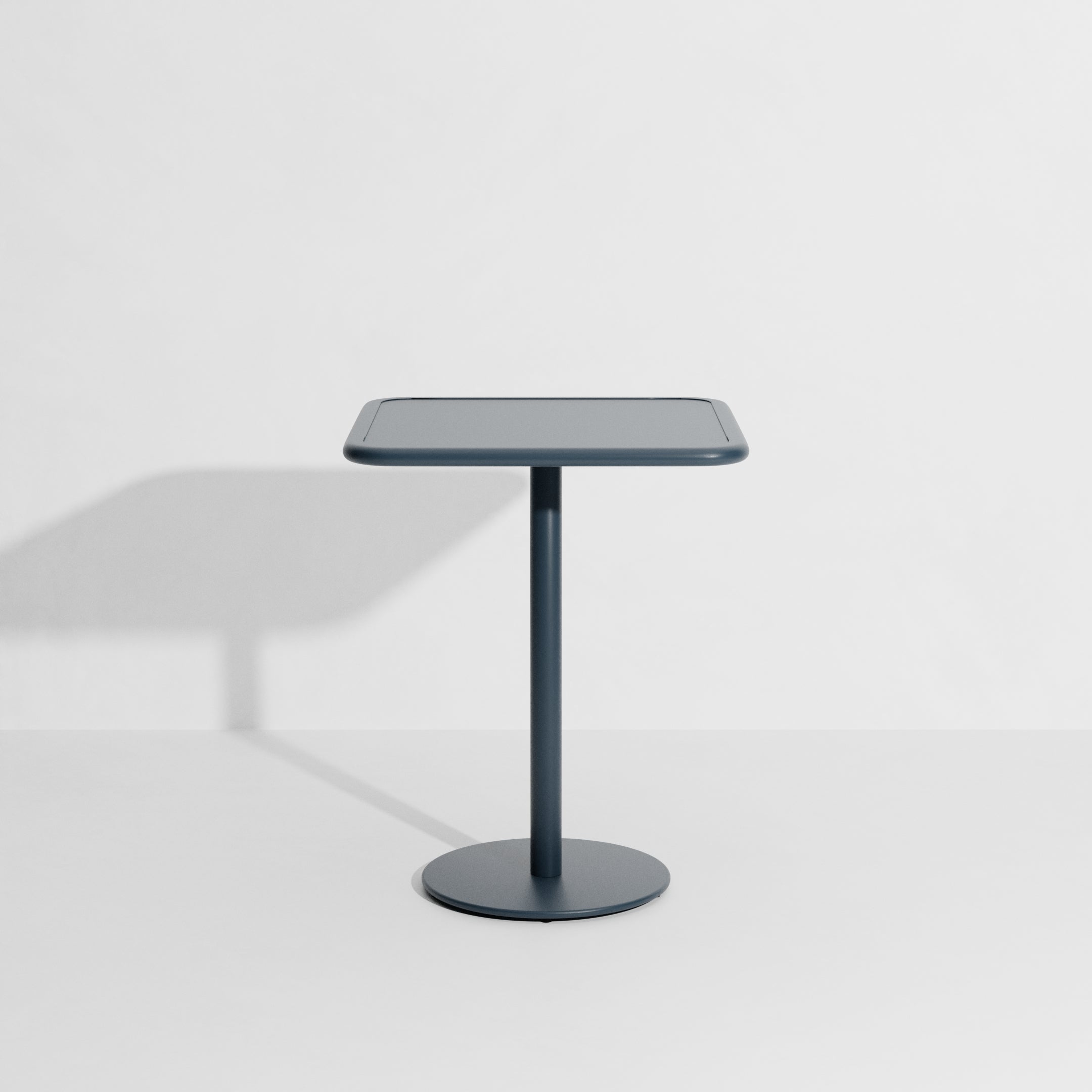 WEEK-END square garden table in gray-blue