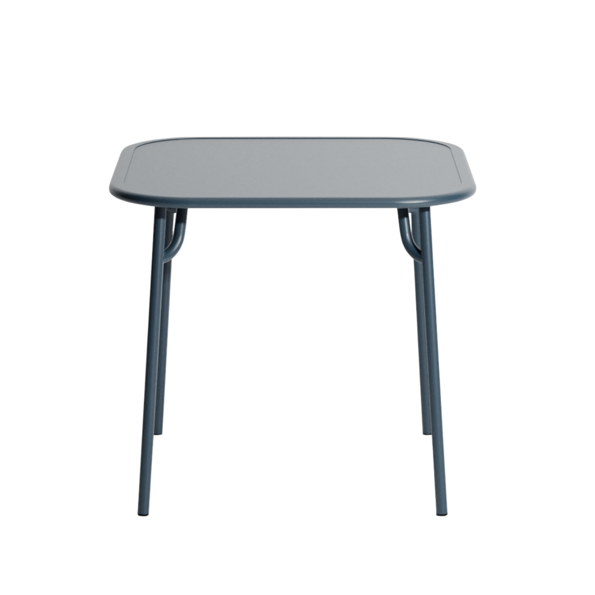 WEEK-END square garden table in gray-blue