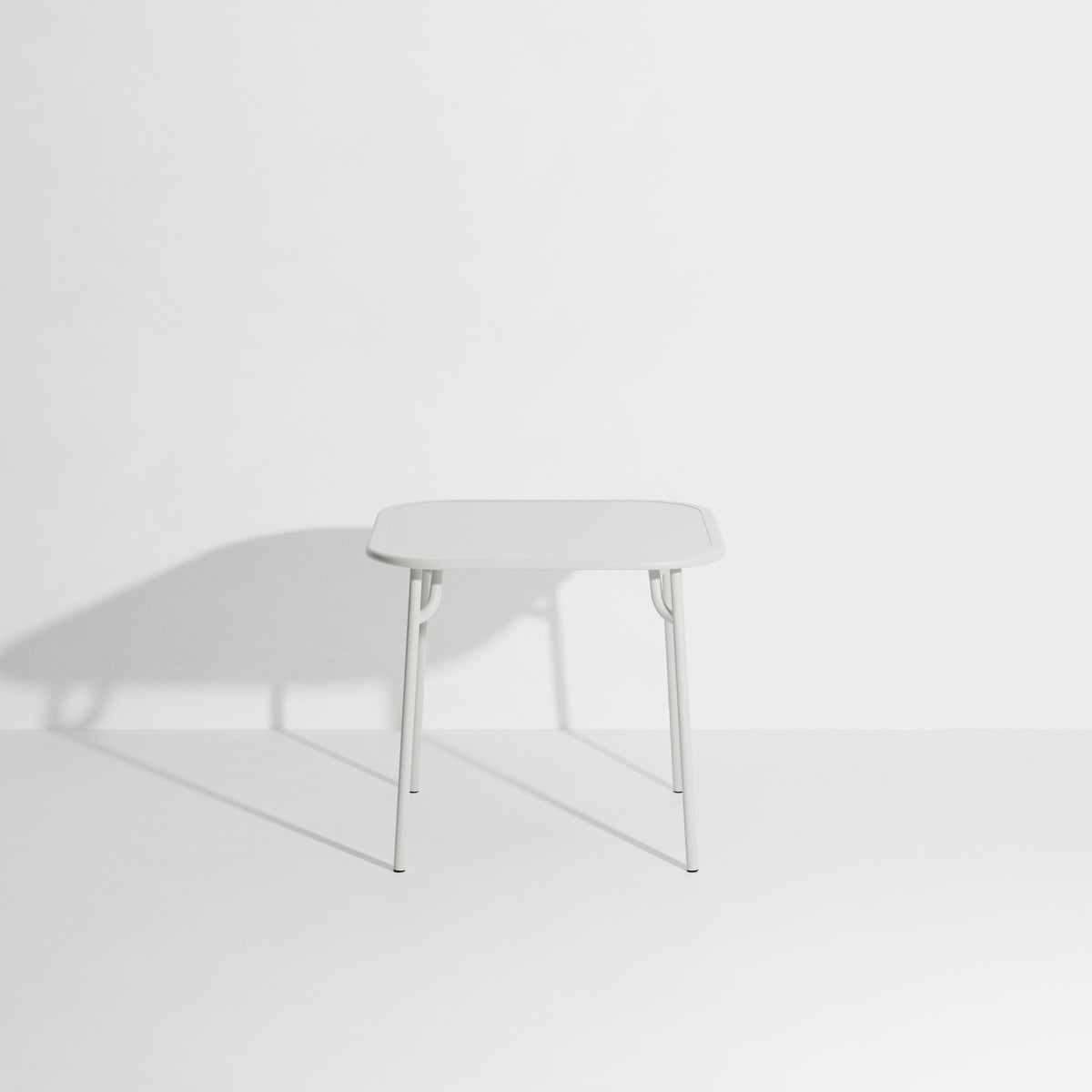 WEEK-END Pearl Gray Square Garden Table
