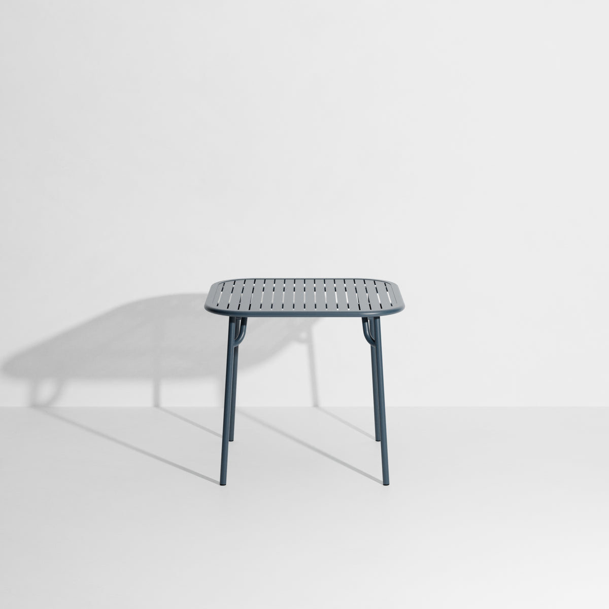 WEEK-END square garden table in gray-blue