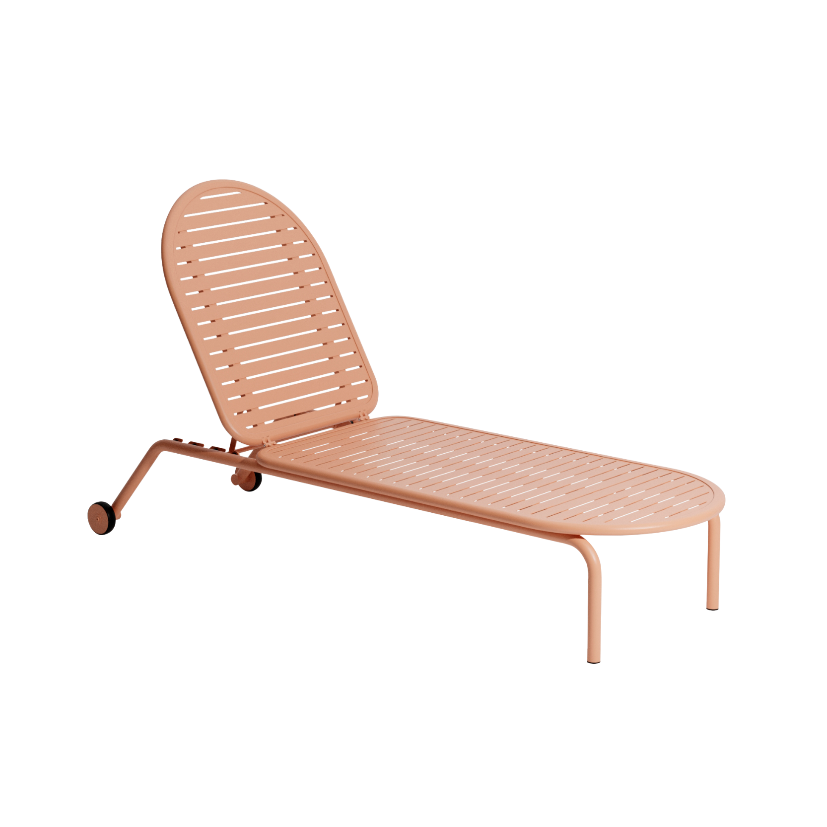 WEEK-END garden lounger in pale pink