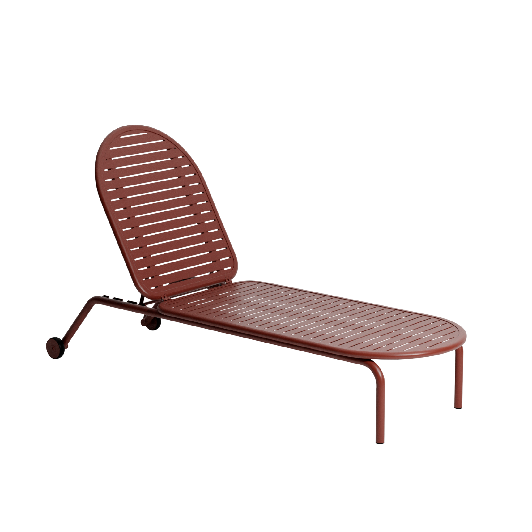 WEEK-END garden lounger in red-brown