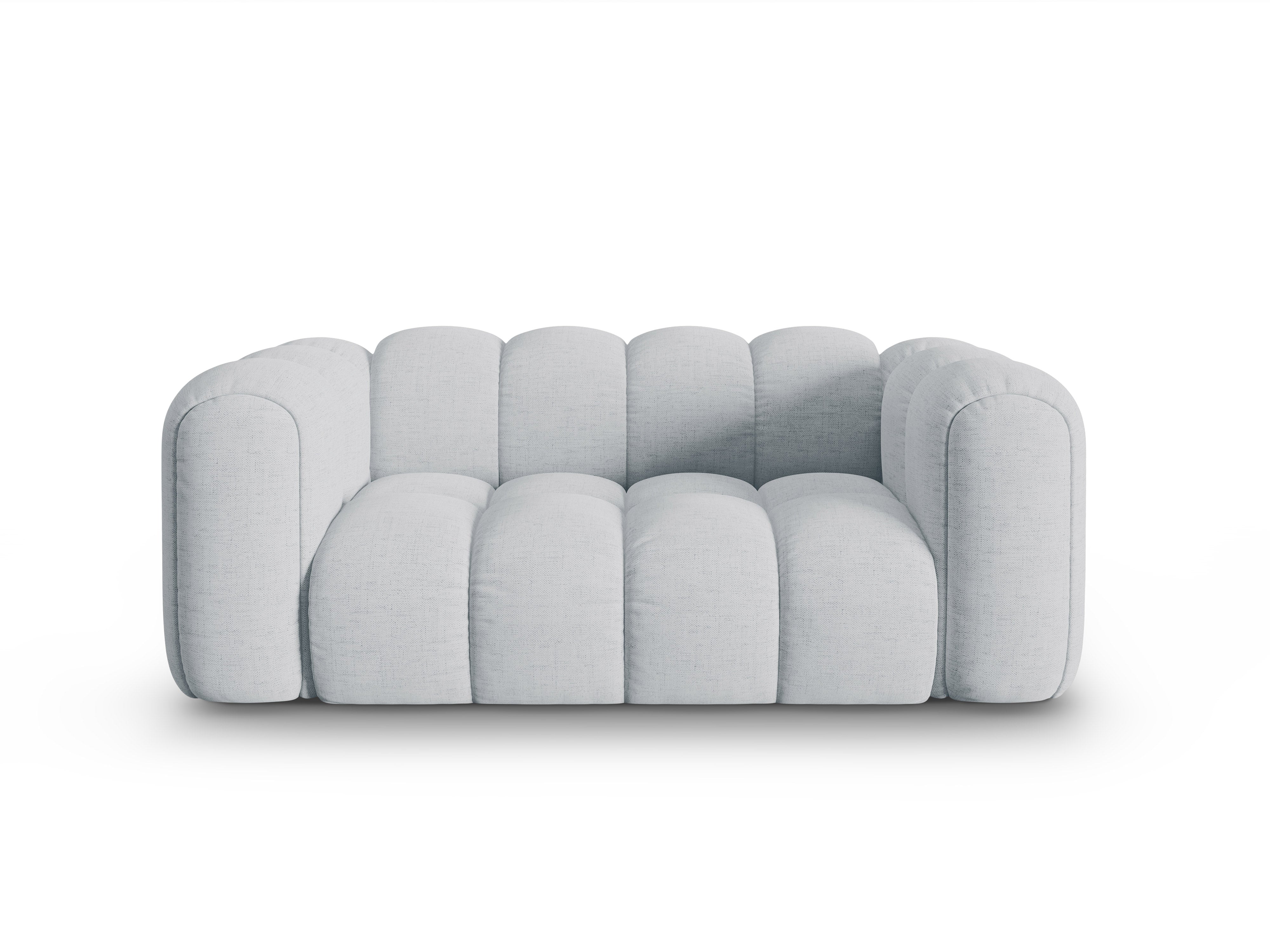 Sofa 2-sitzig ASTRO hellgrau Chenille