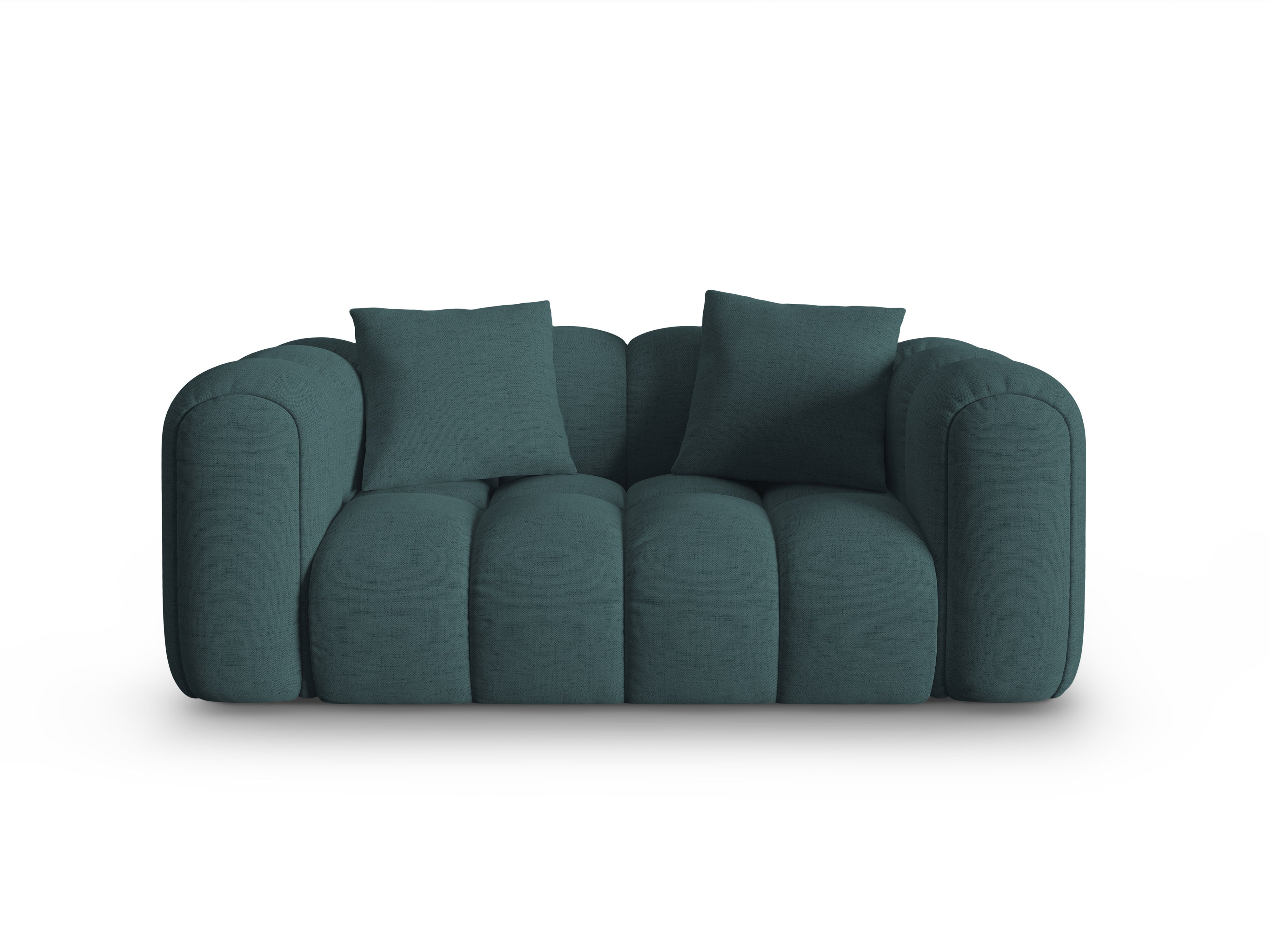 Sofa 2-sitzig ASTRO türkisfarbener Chenille