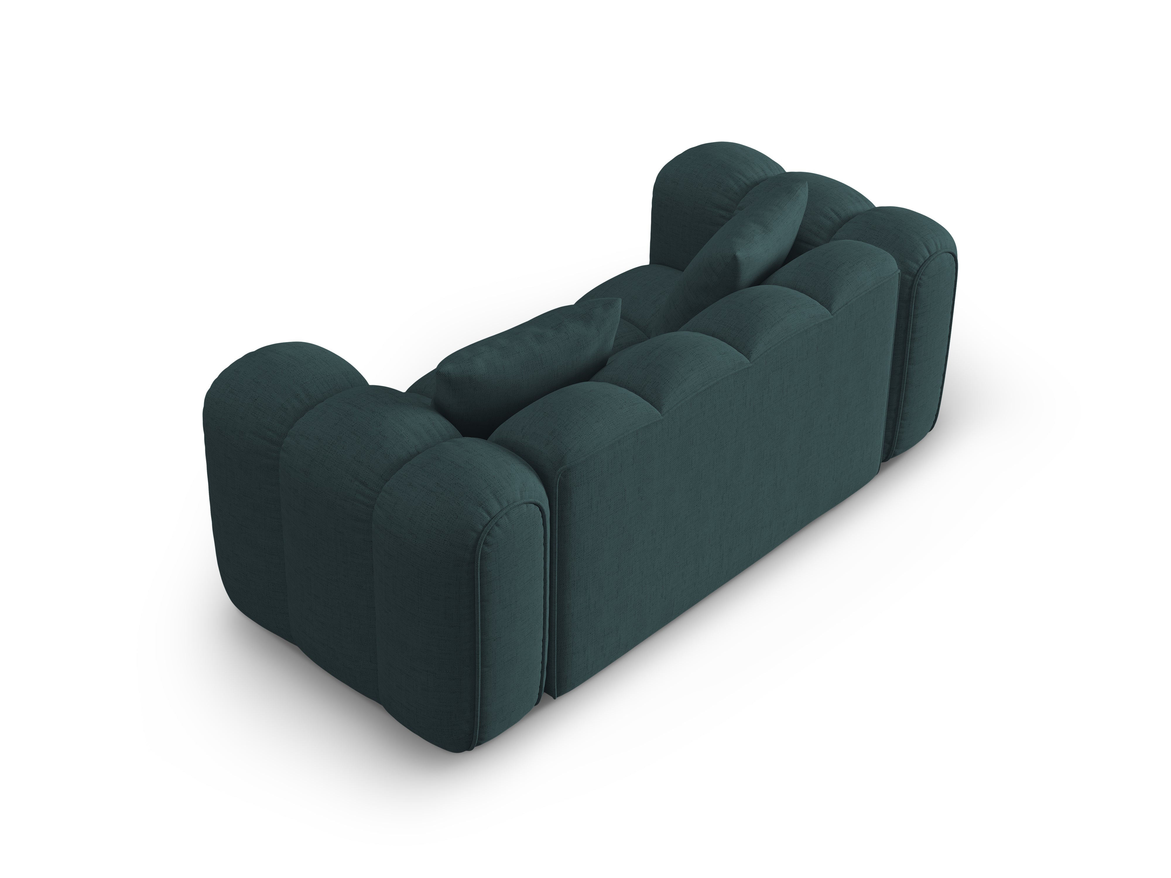 Sofa 2-sitzig ASTRO türkisfarbener Chenille