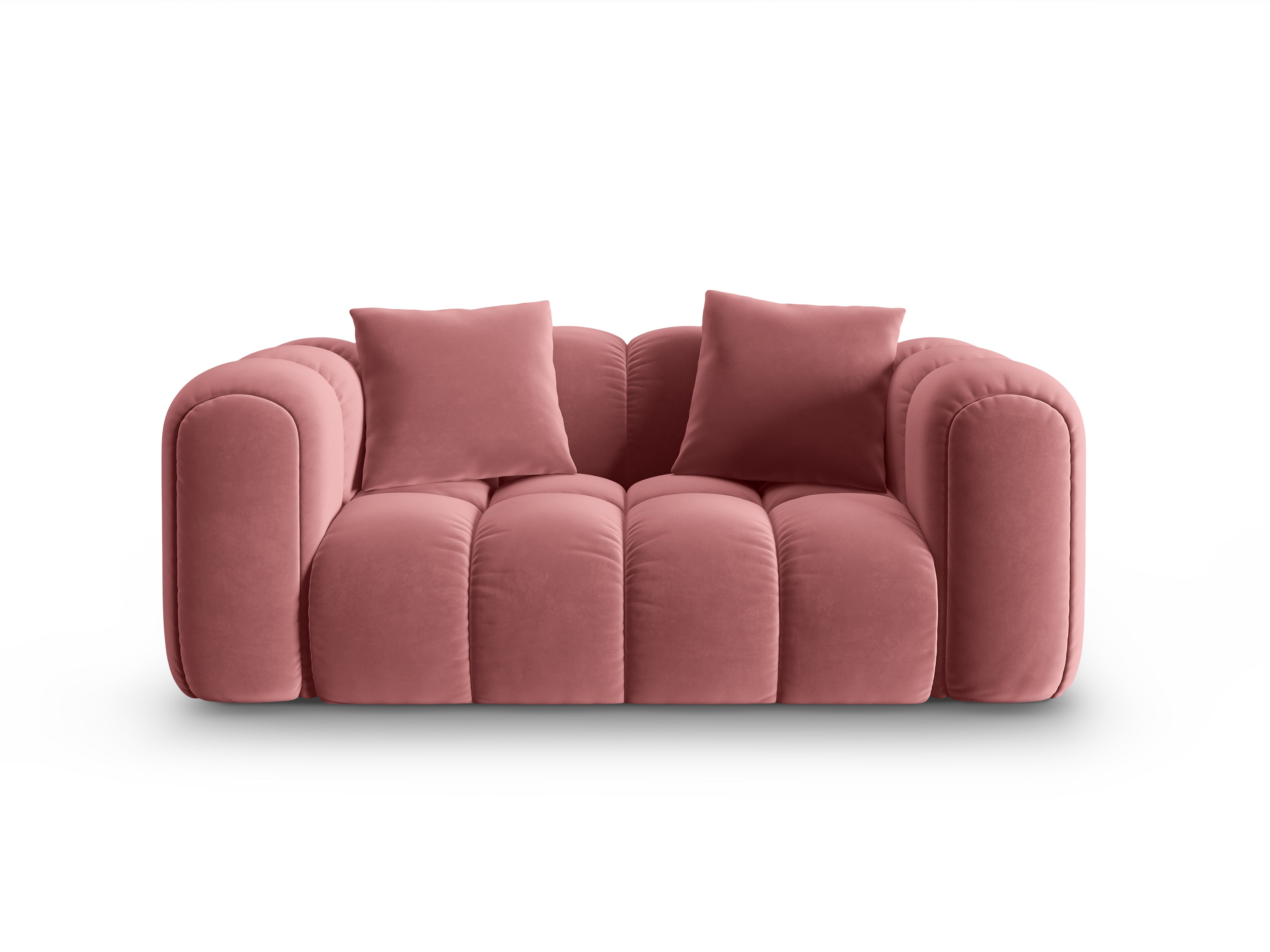 Samtsofa 2-sitzig ASTRO rosa