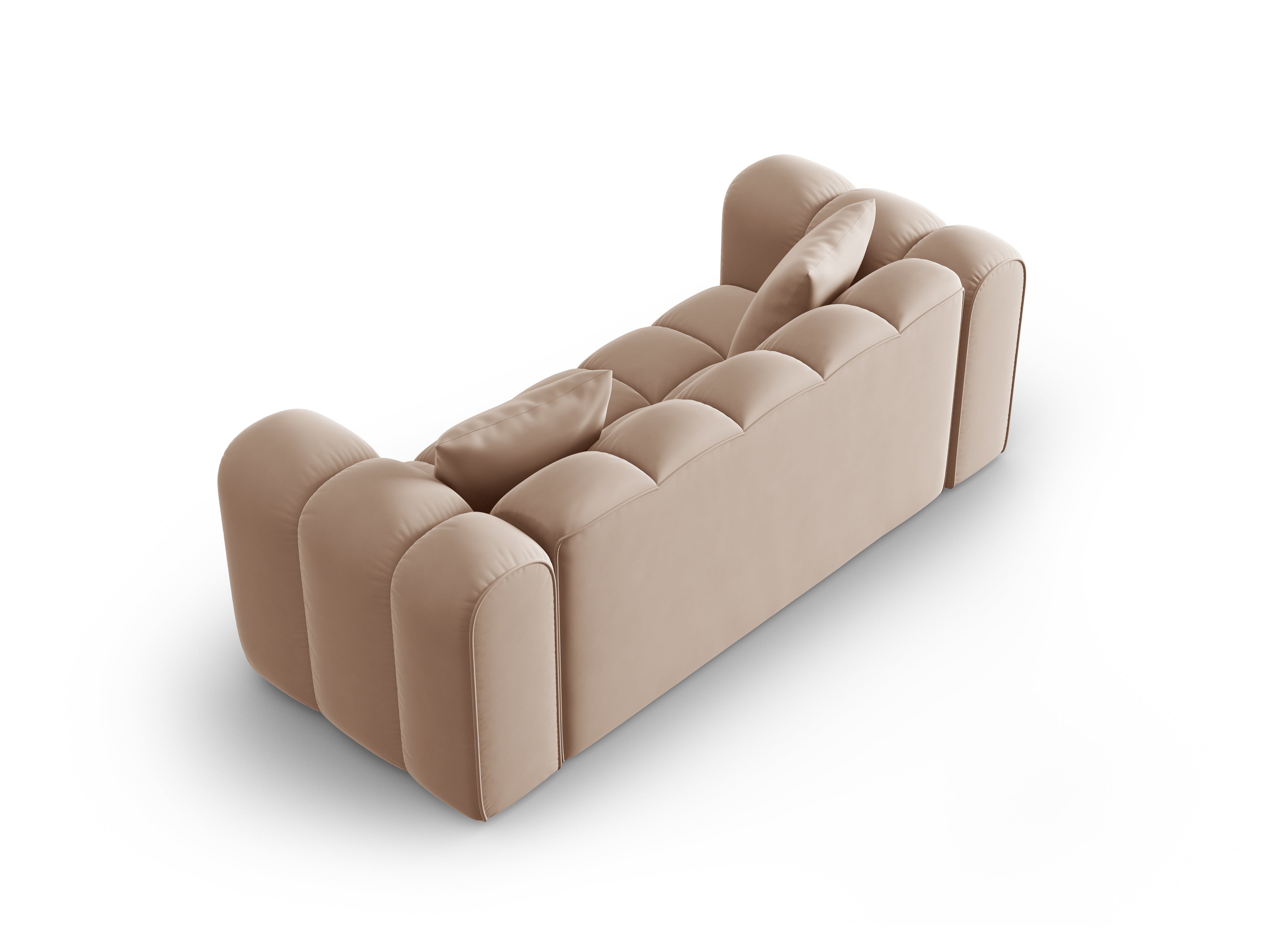 2-person velvet sofa Halley beige