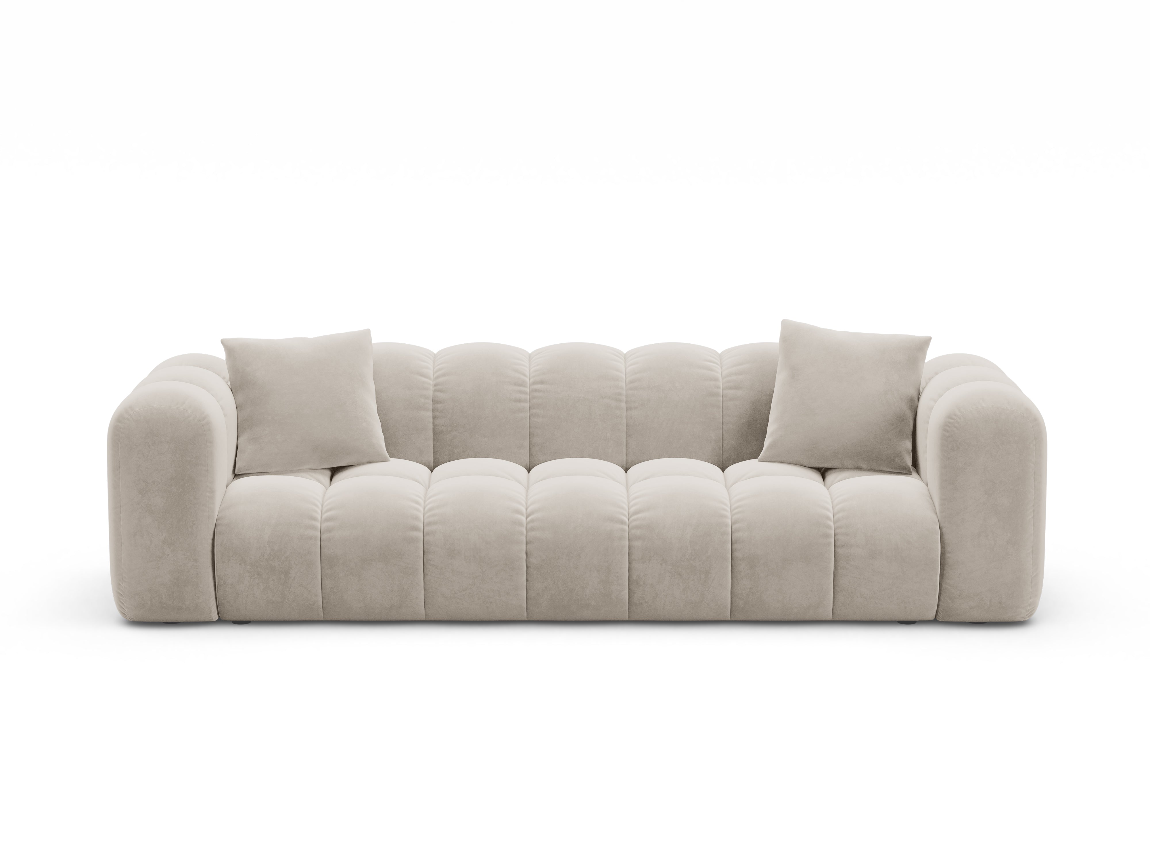 Sofa aksamitna z funkcja spania ASTRO ecru