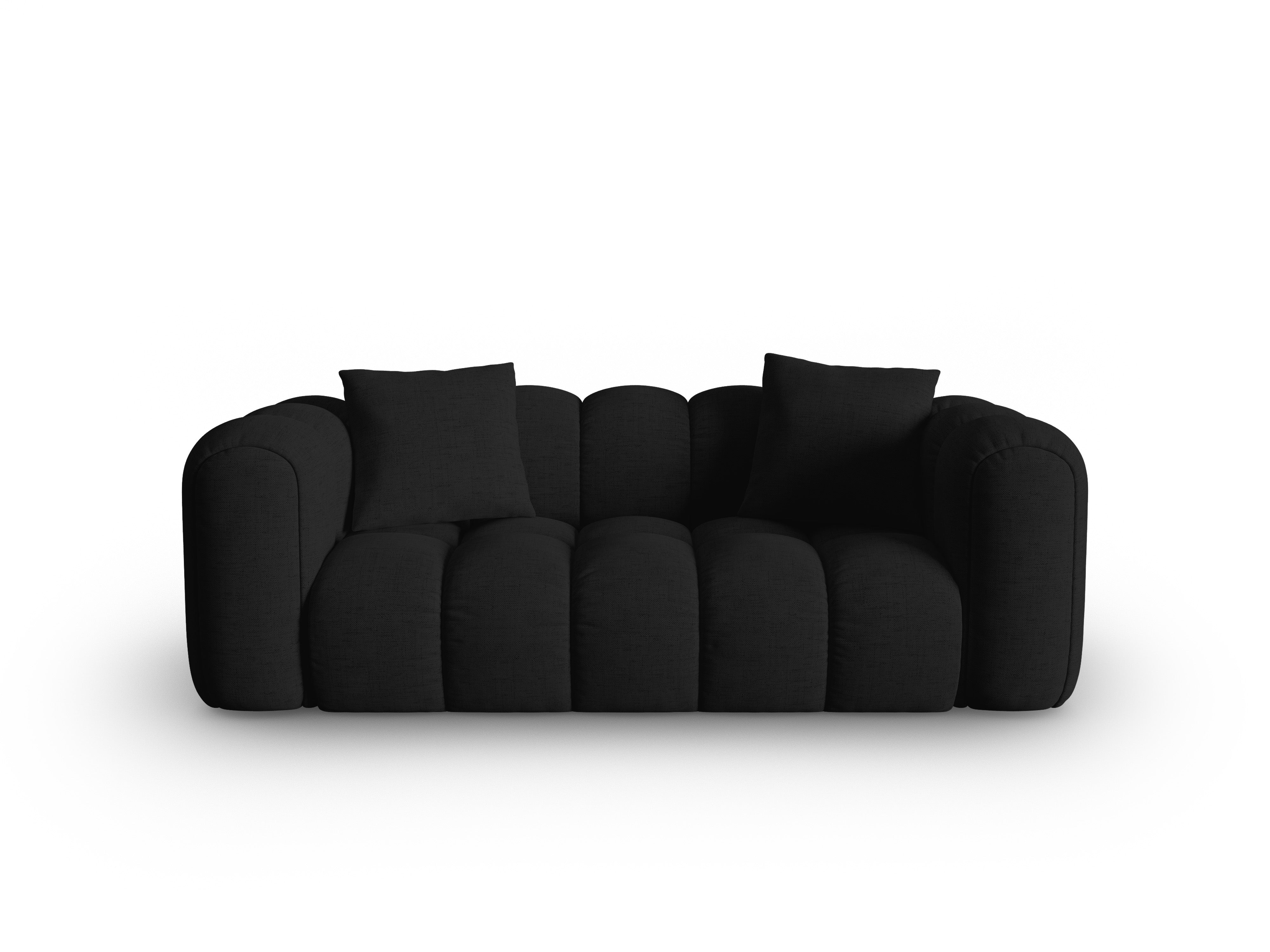 Sofa 3-osobowa ASTRO czarny szenil