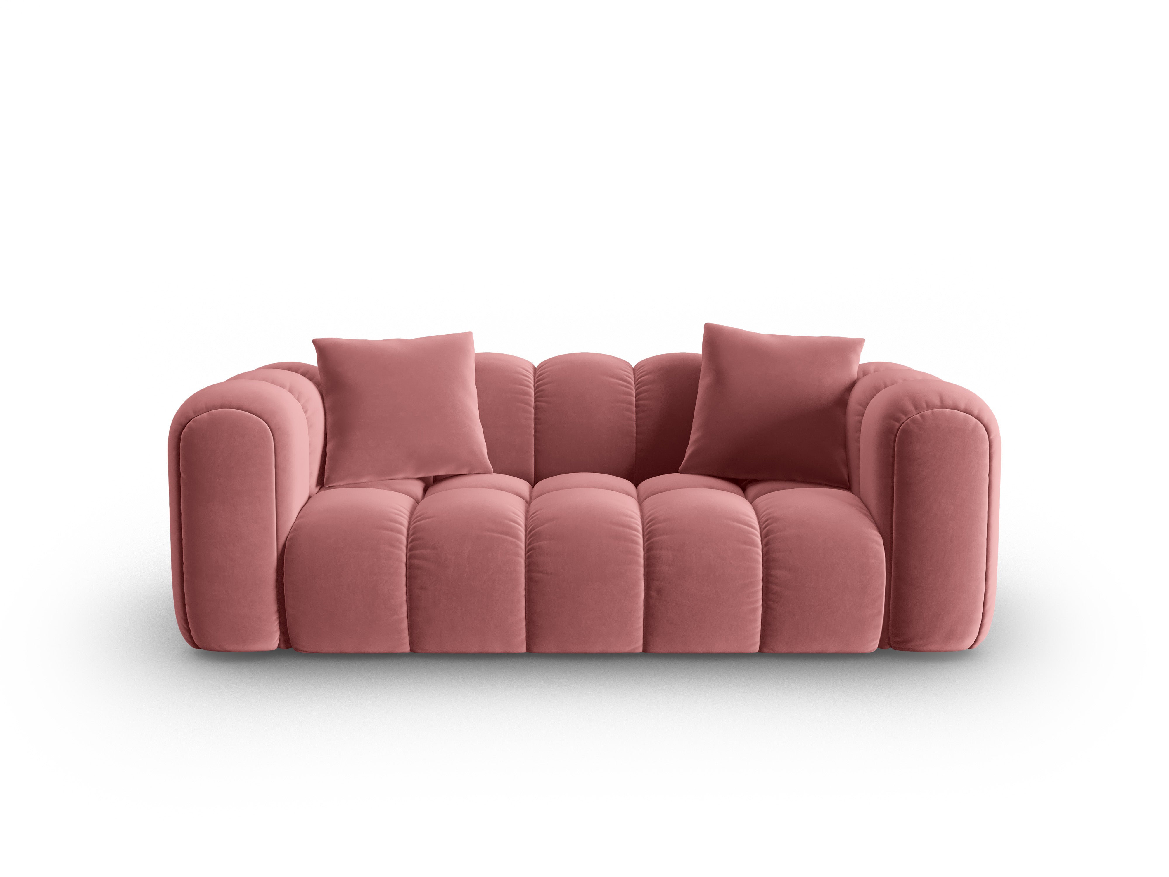 Samtsofa 3-sitzig ASTRO rosa
