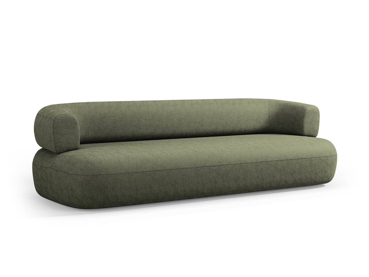 Aldrin Green Chenille Sofa for 3.5 People