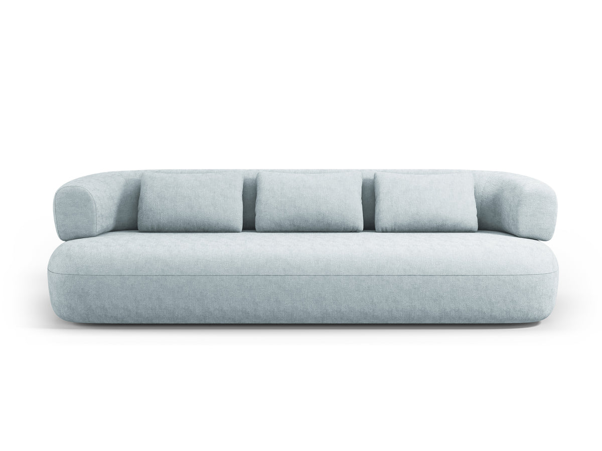 Aldrin 3.5-Seater Sofa in Blue Chenille