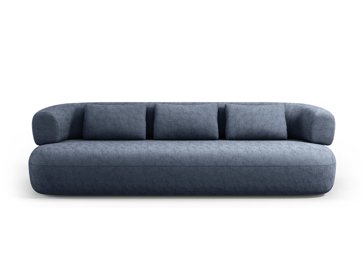 Aldrin 3.5-Seater Sofa in Navy Chenille