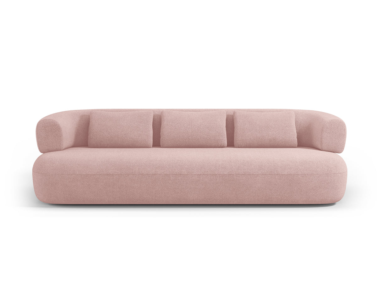 3.5-Seater Sofa ALDRIN Powder Pink Boucle