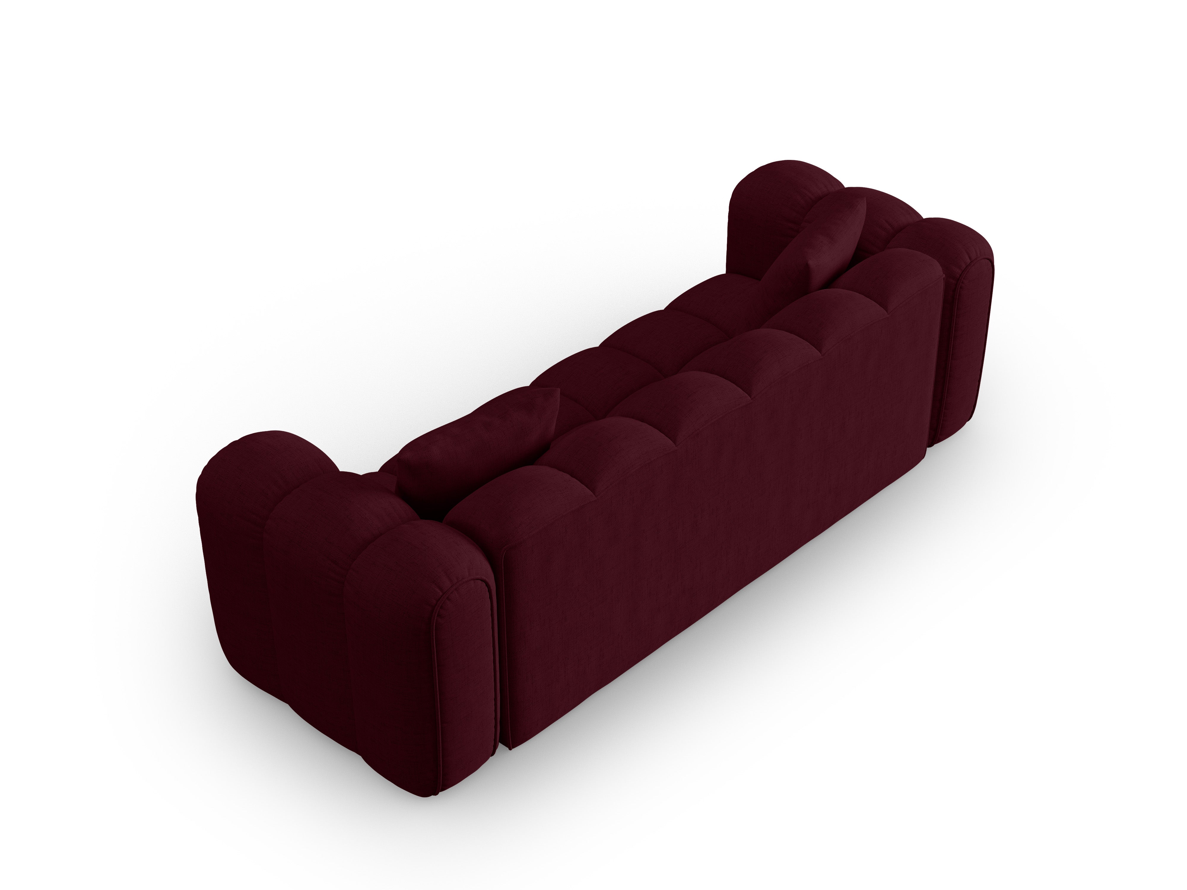 Sofa 4-osobowa ASTRO burgundowy szenil
