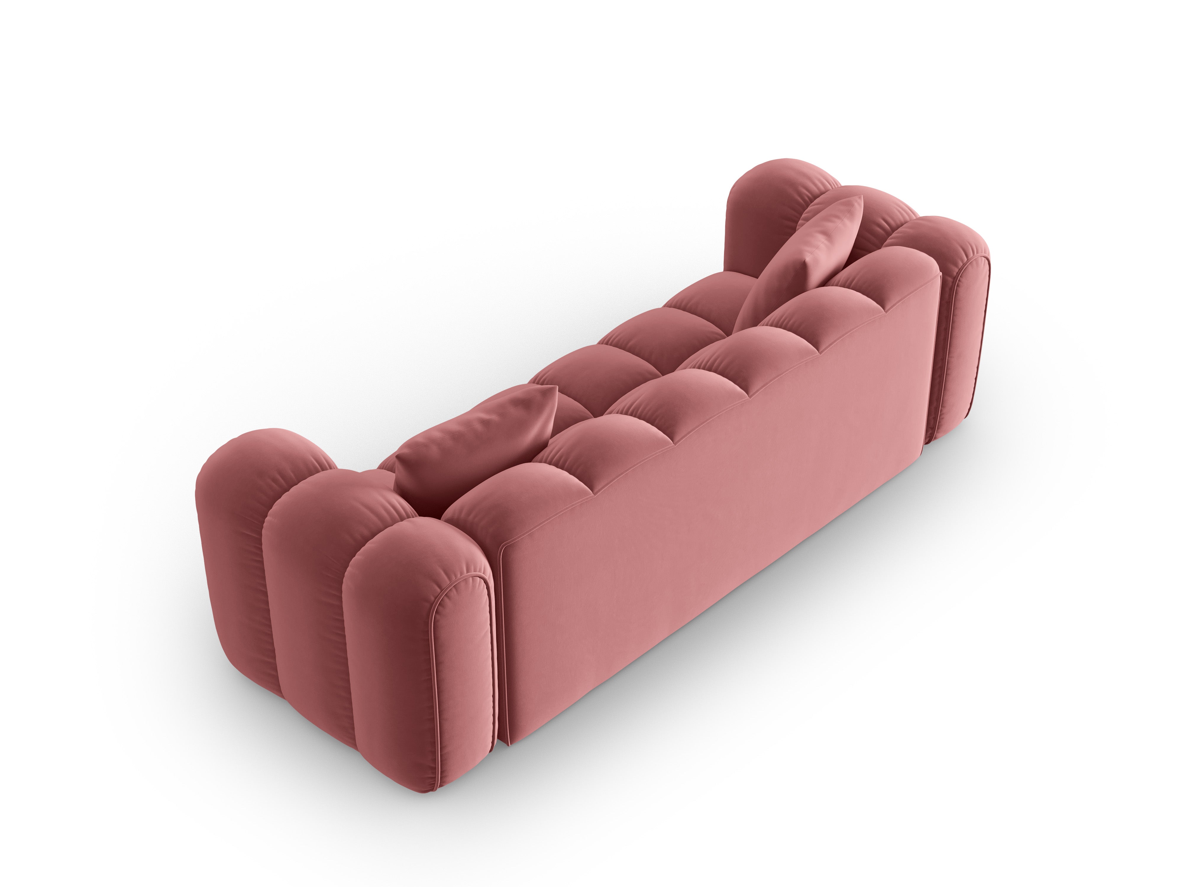 Sofa aksamitna 4-osobowa ASTRO różowy