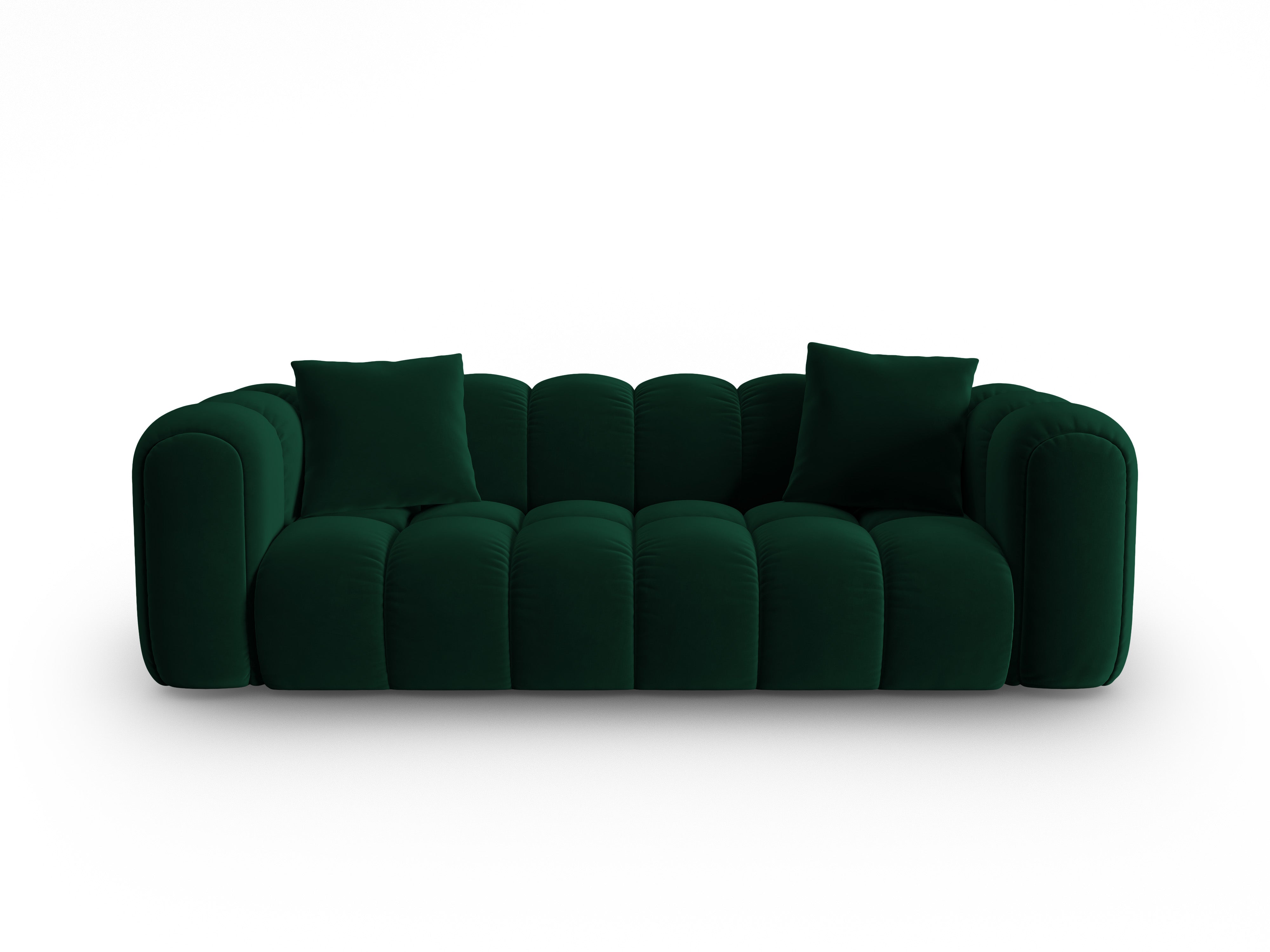 Sofa aksamitna 4-osobowa ASTRO butelkowa zieleń