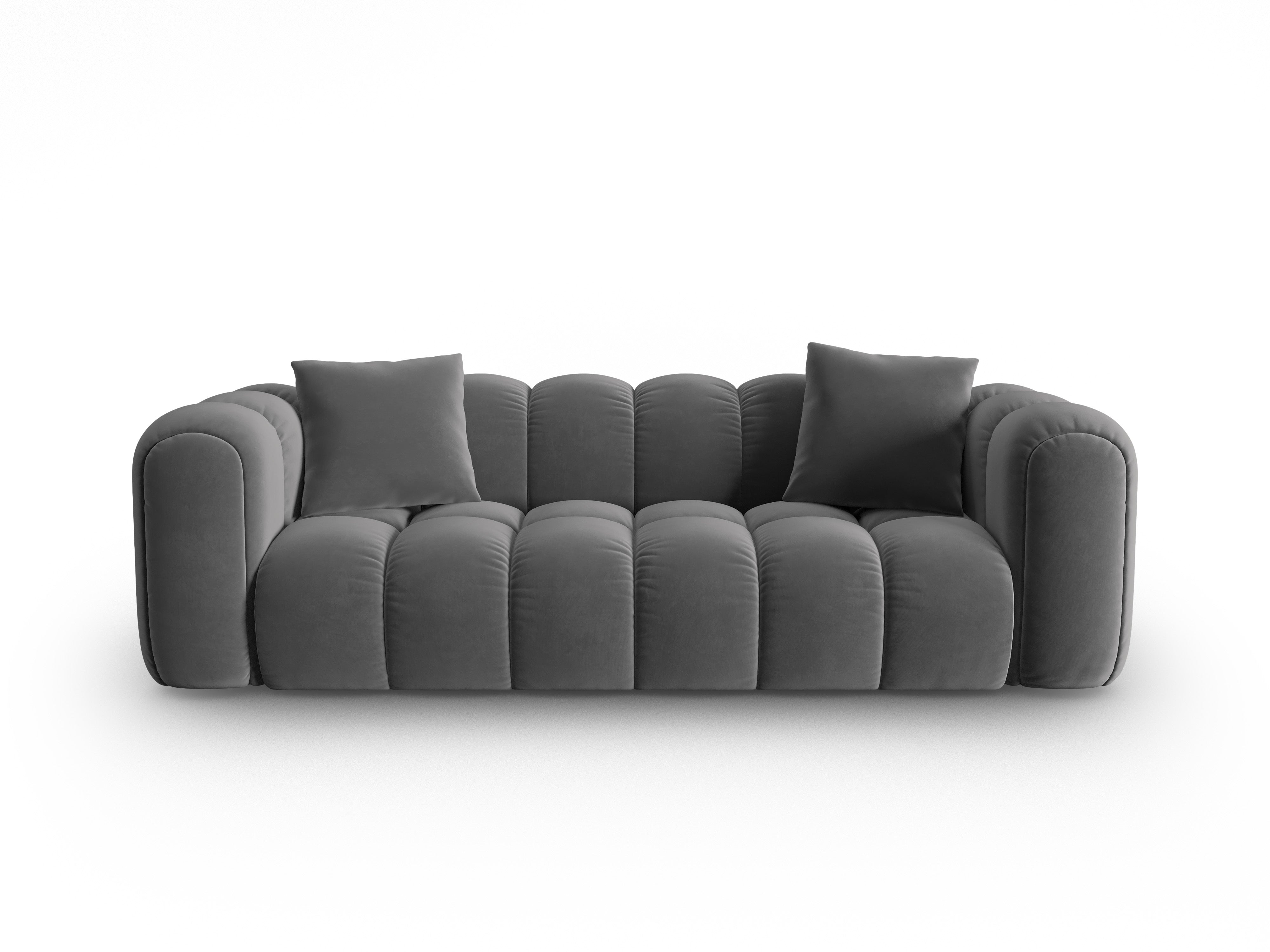 Sofa aksamitna 4-osobowa ASTRO szary