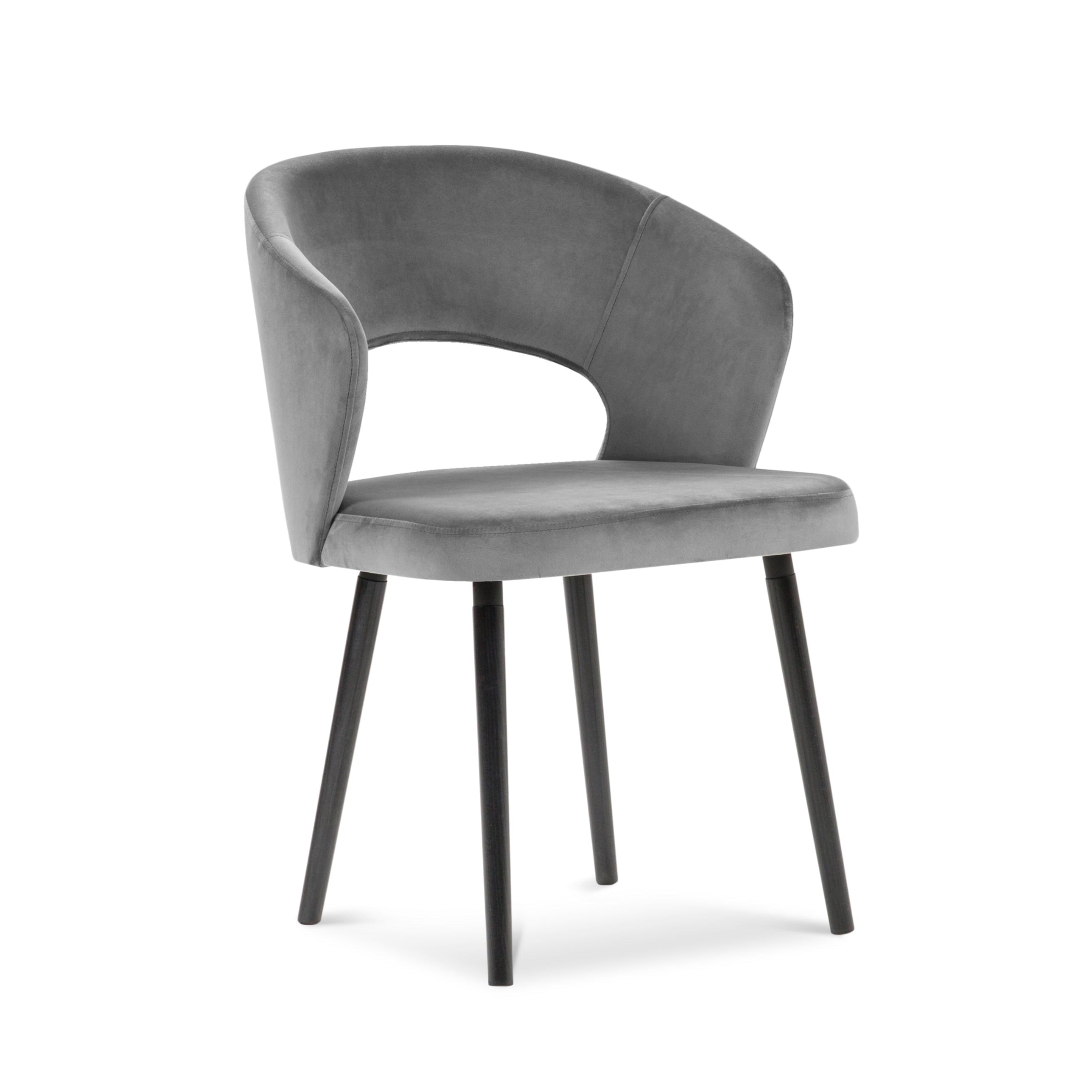 Gray ellipse chair