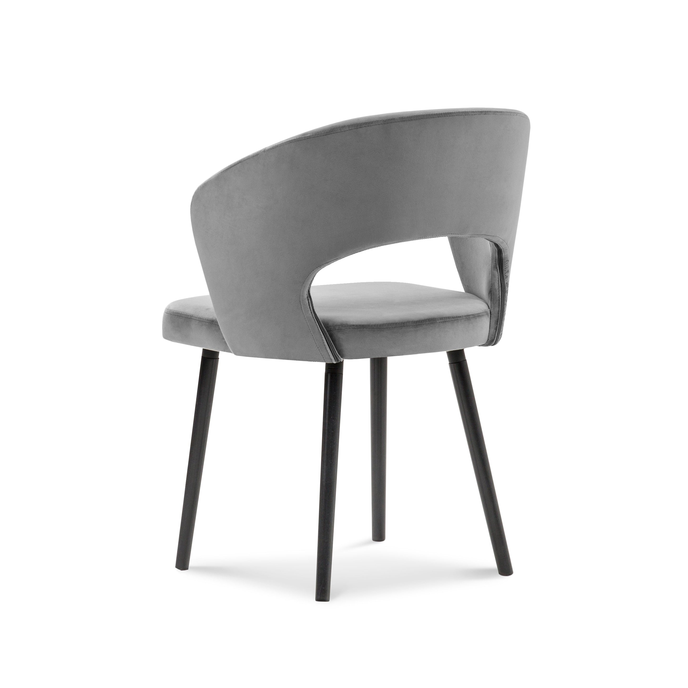 Gray ellipse chair