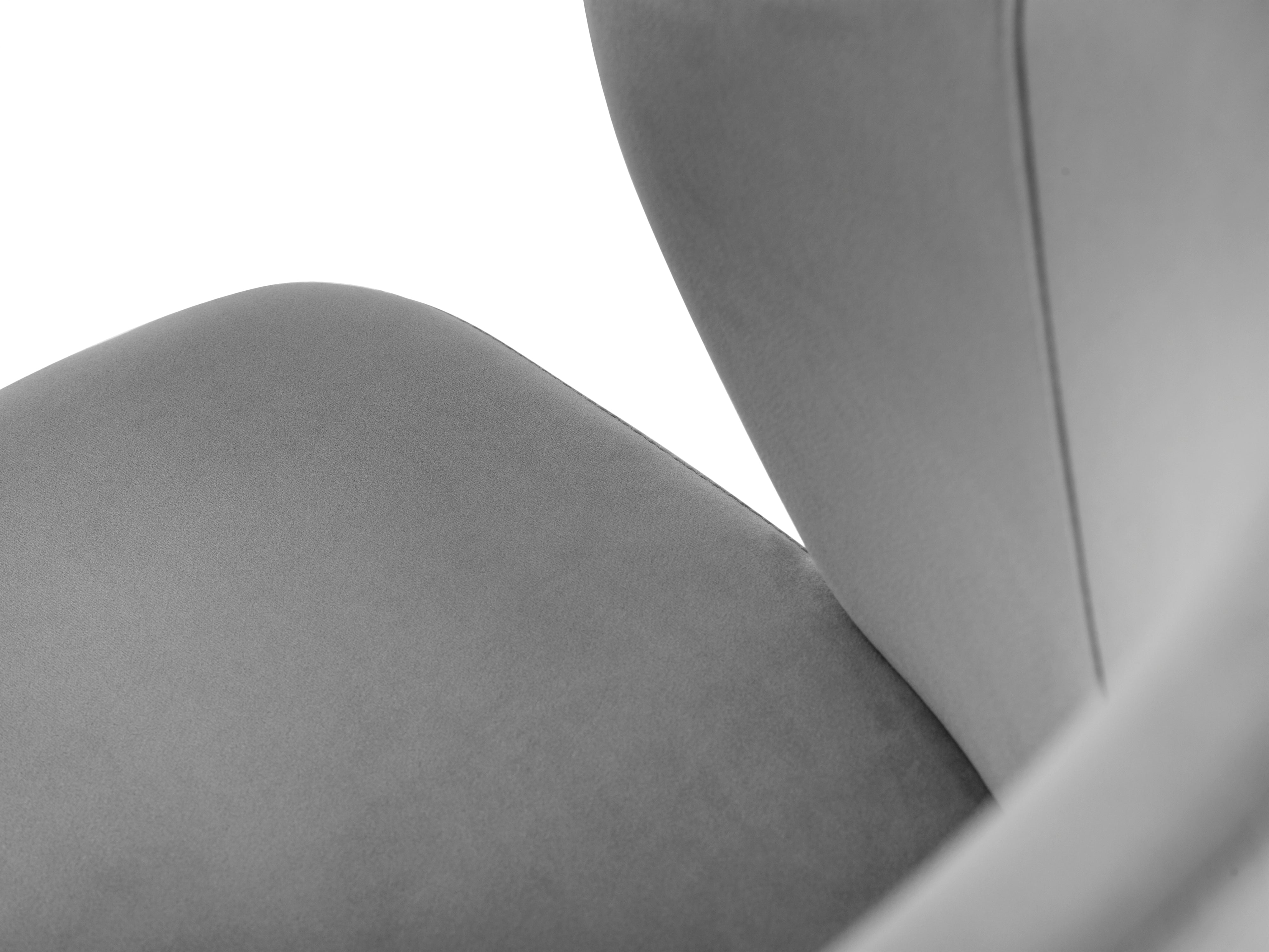 Gray ellipse chair