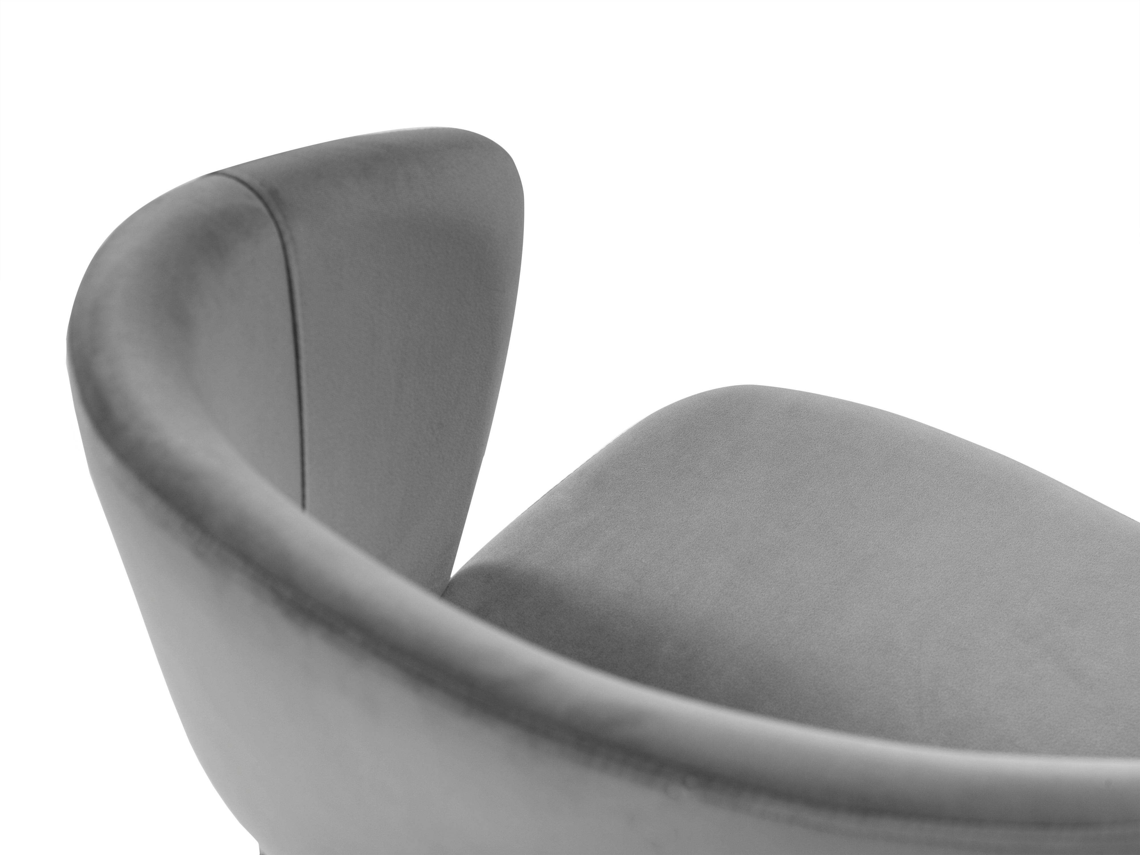 Gray ellipse chair