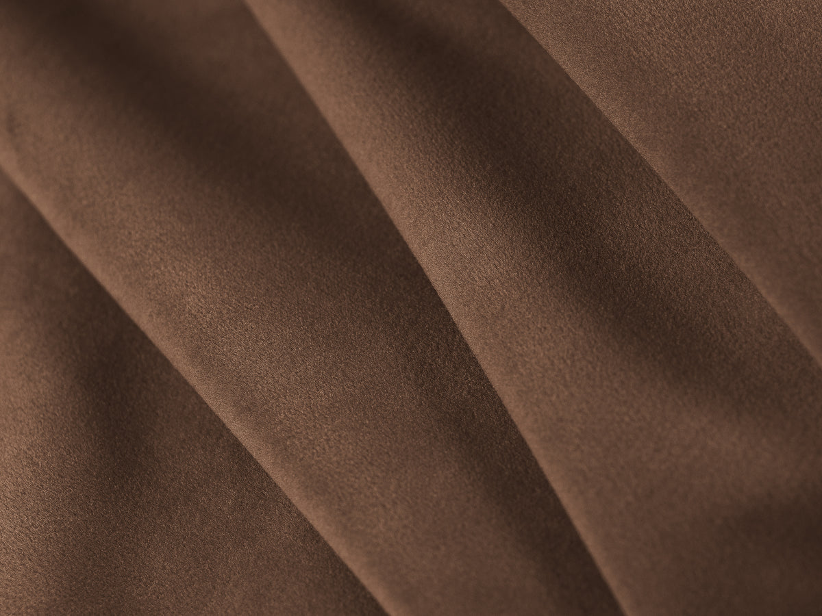 Velvet Armchair ALDRIN in Chocolate