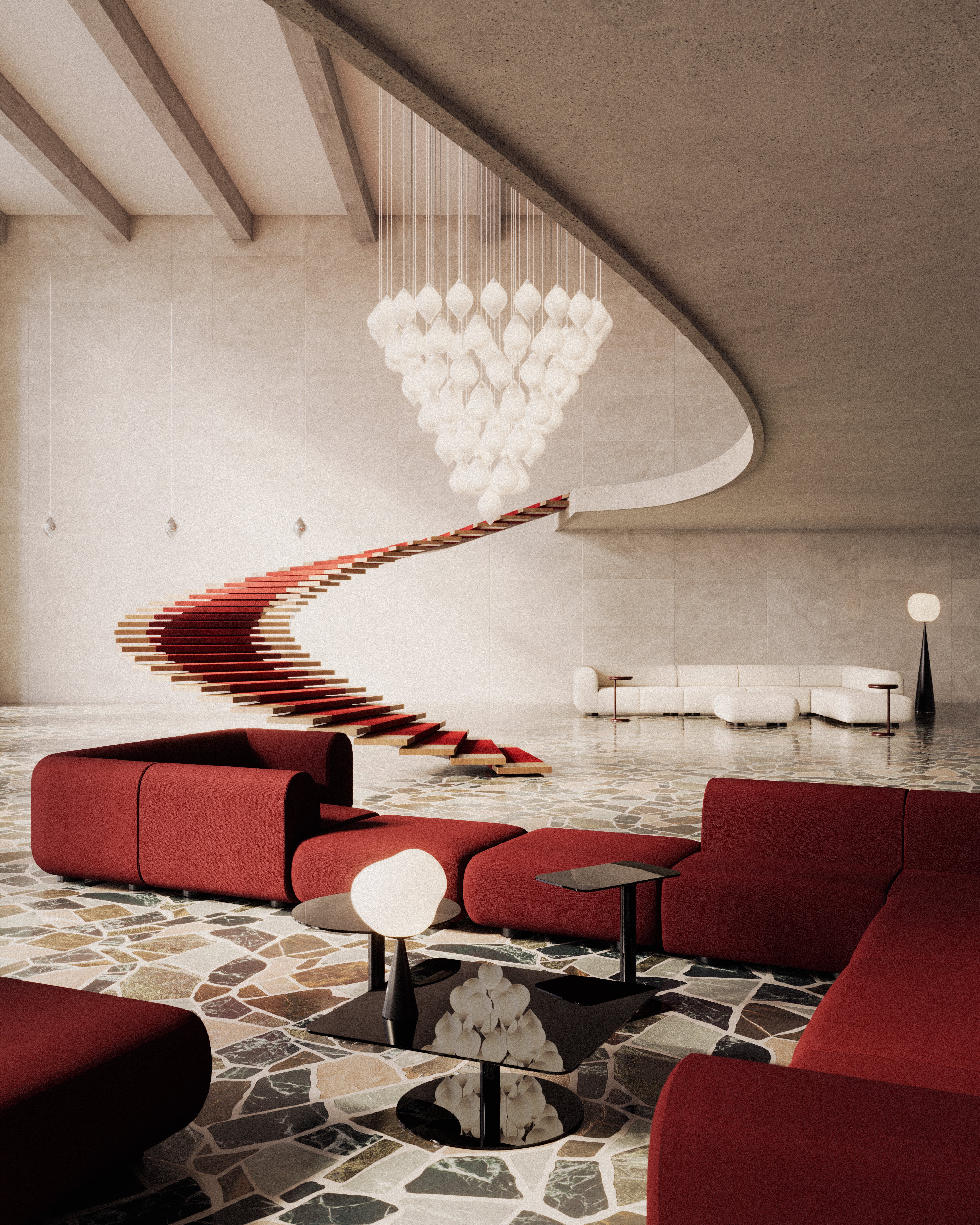 FLARE TOP Pendant Lamp with Opal Shade
