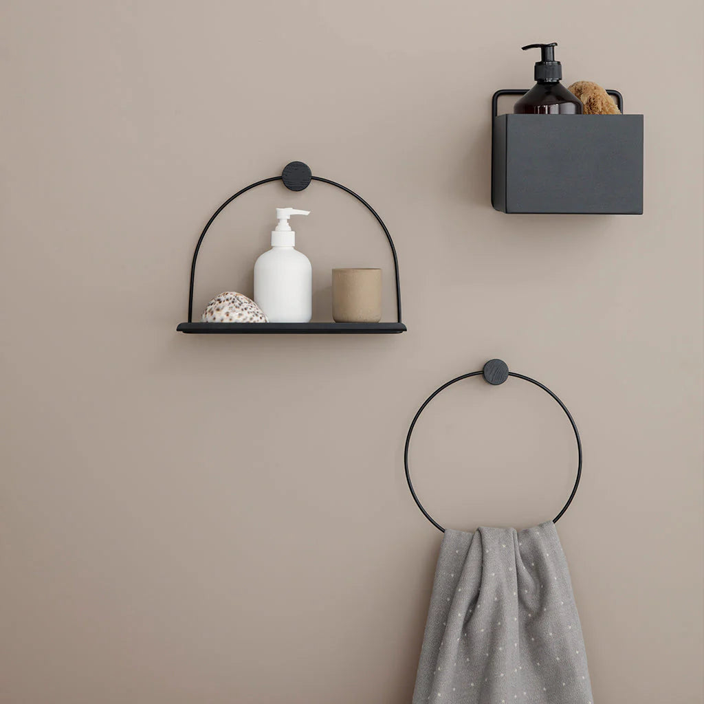Hängender Blumentopf WALL SQUARE BOX schwarz 
