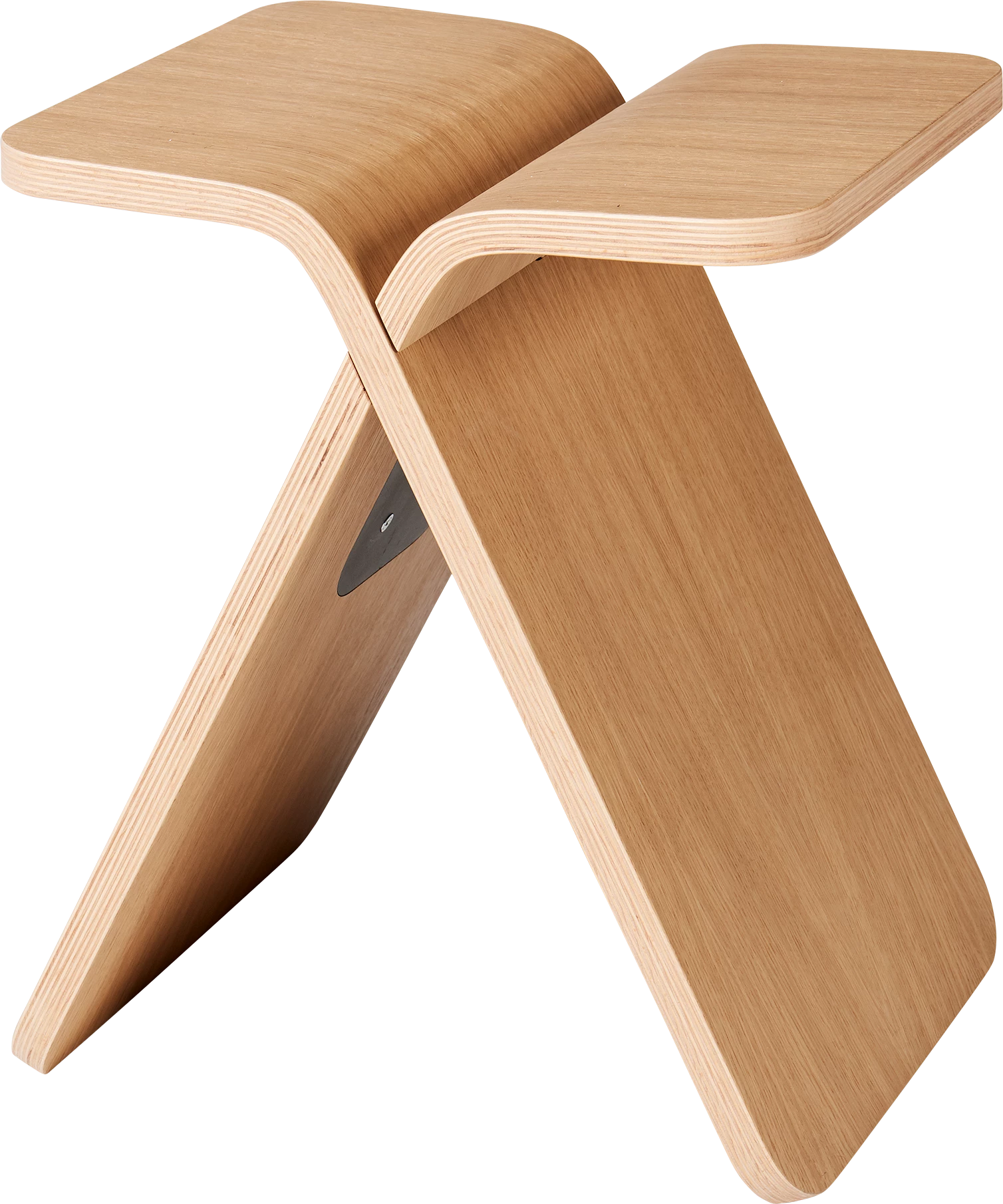 Side table X-STOOL Oak veneer