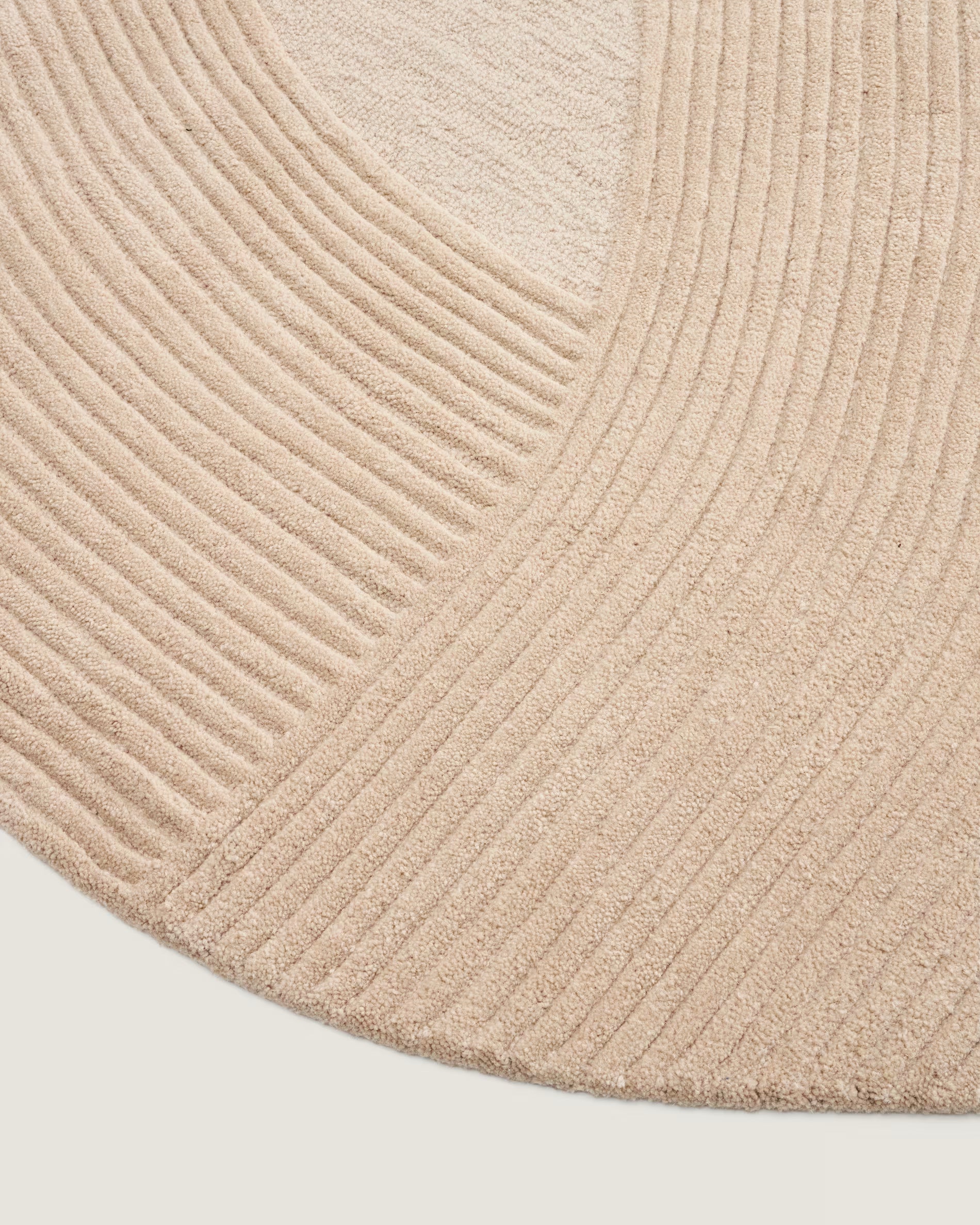 Round rug DOMM cream