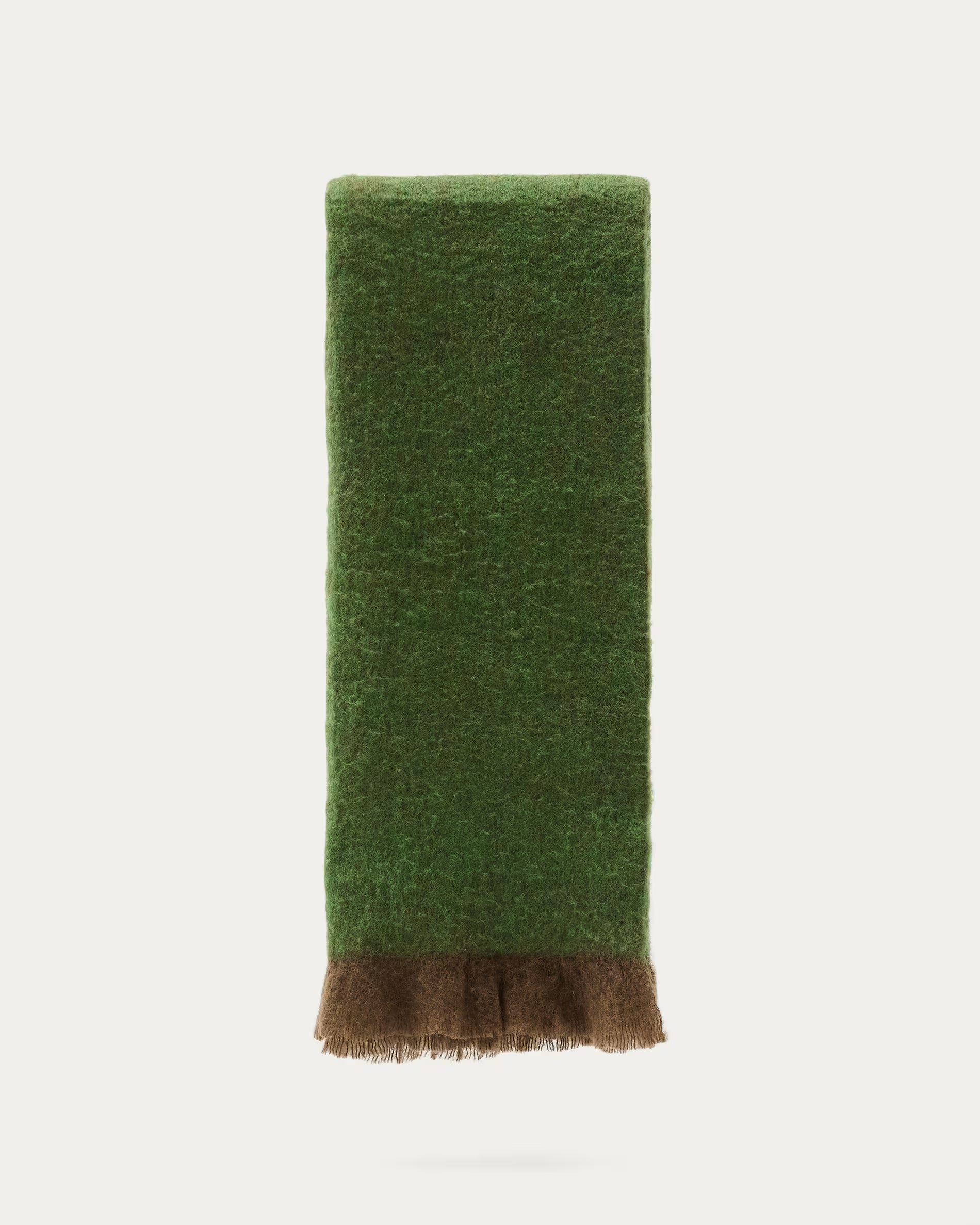 Pled ODELNA green with brown ruffles