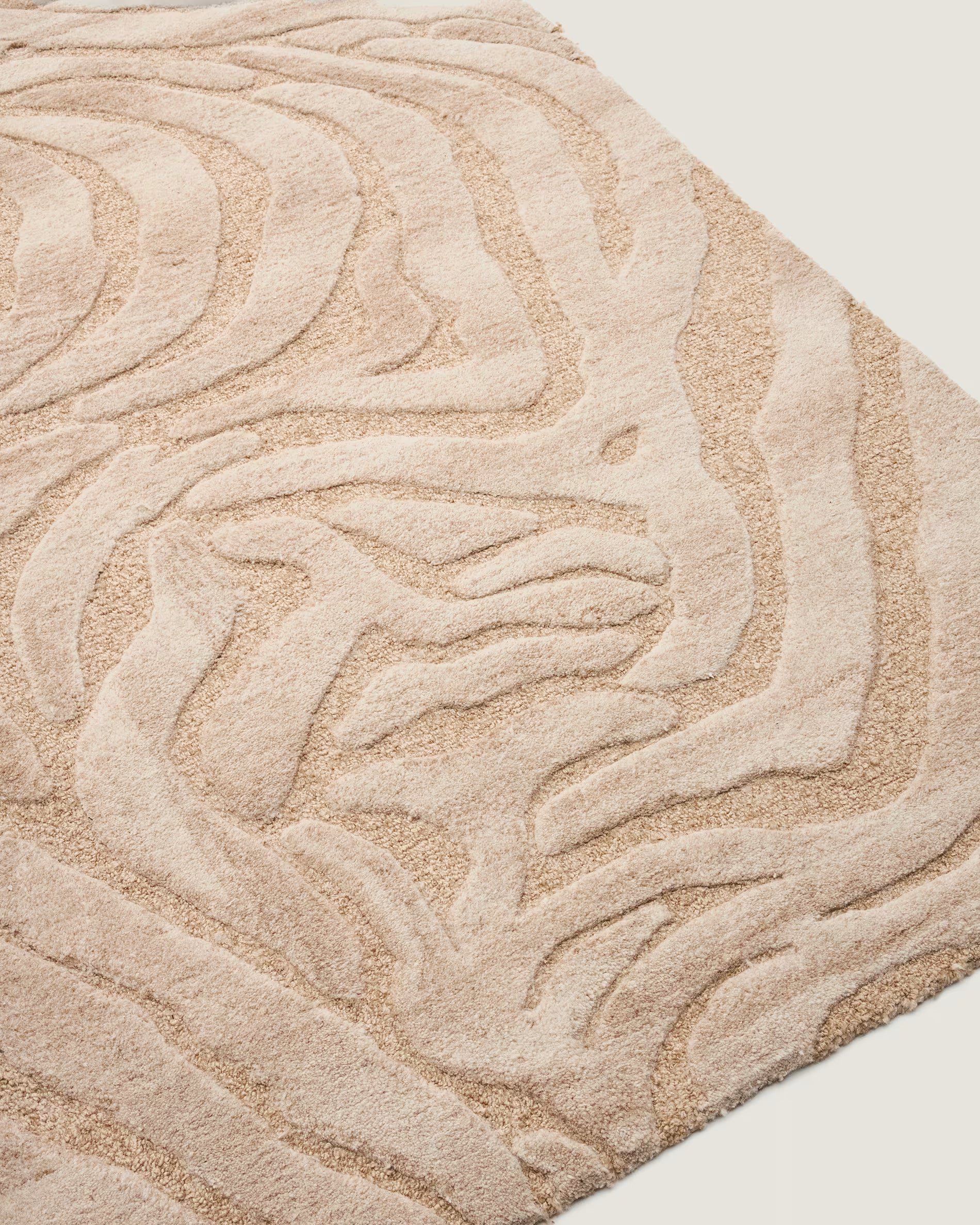TRIBET jacquard rug beige