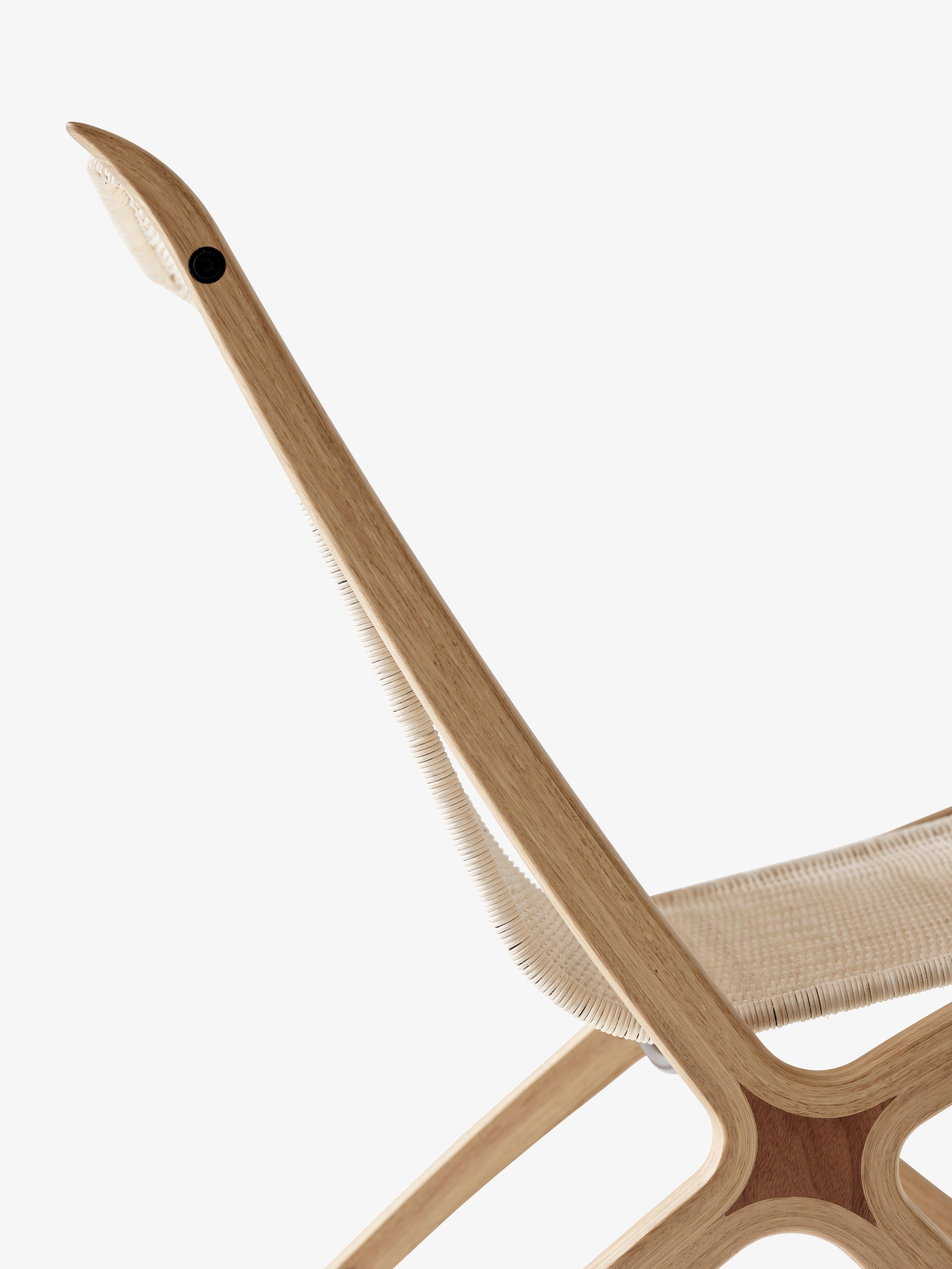 Chair X HM10 rattan seat with wooden base