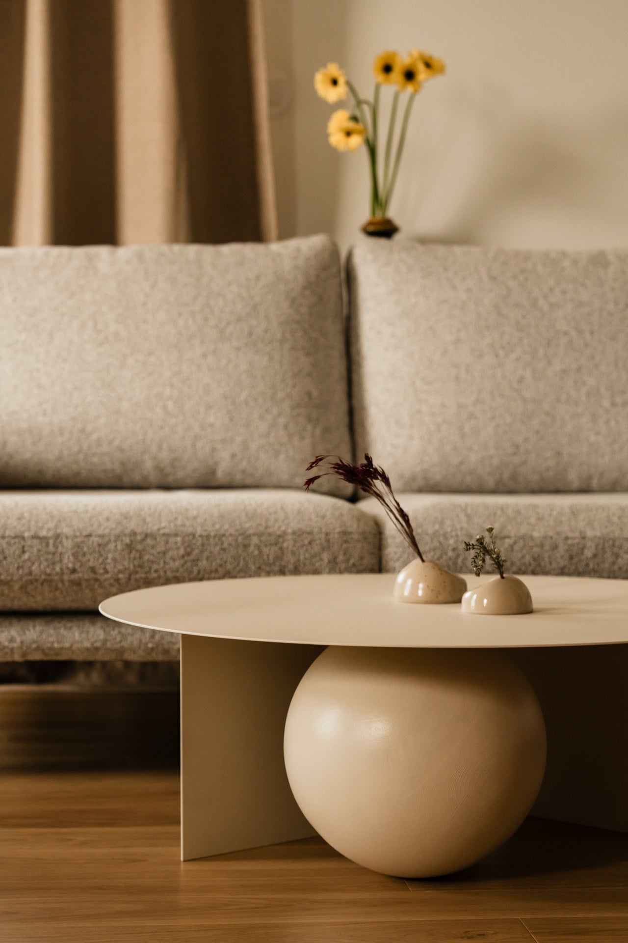 FUKU Coffee Table in Steel and Wood